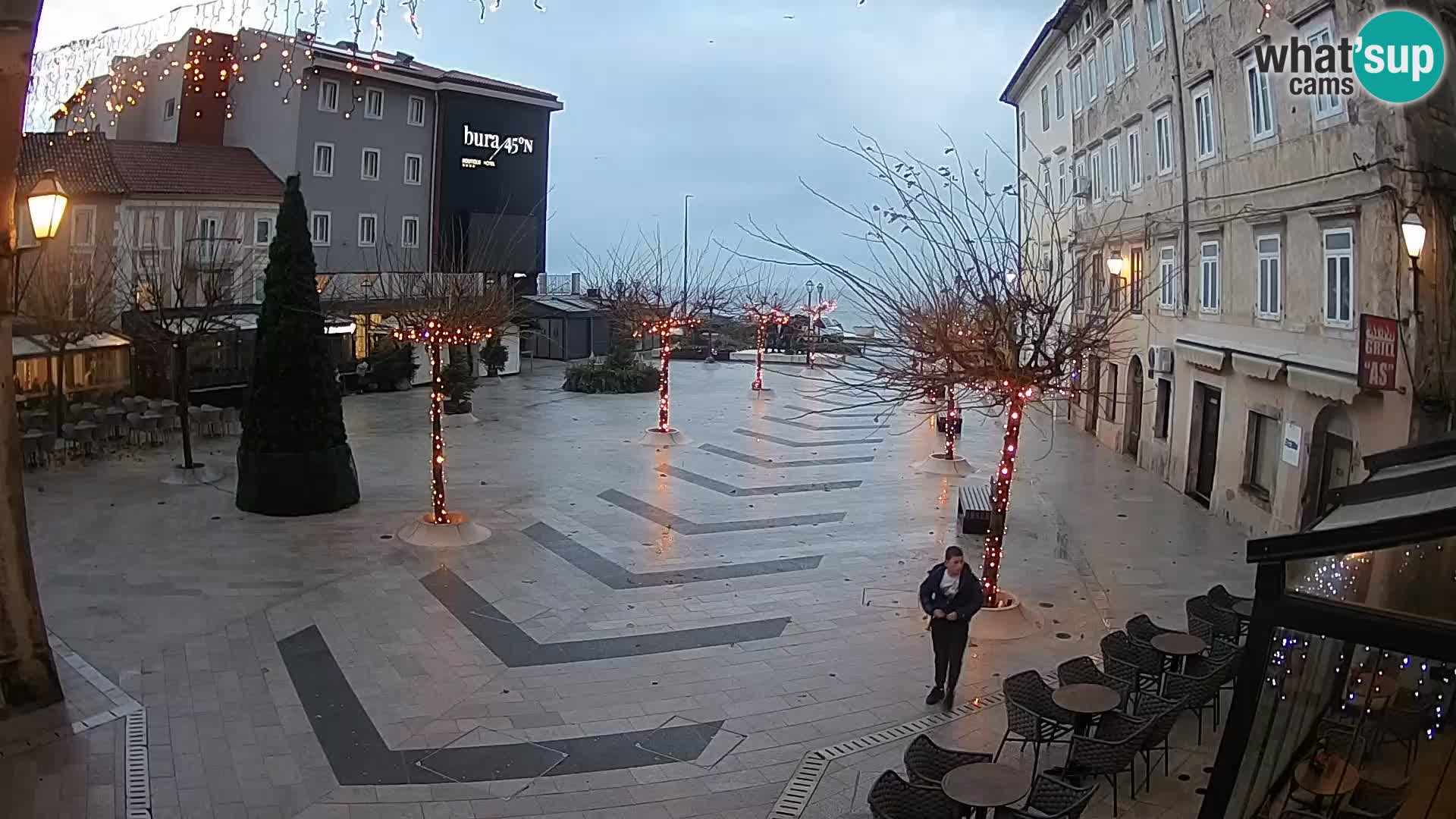 Center of Senj city – Pavlin square – Live Cam Dalmatia