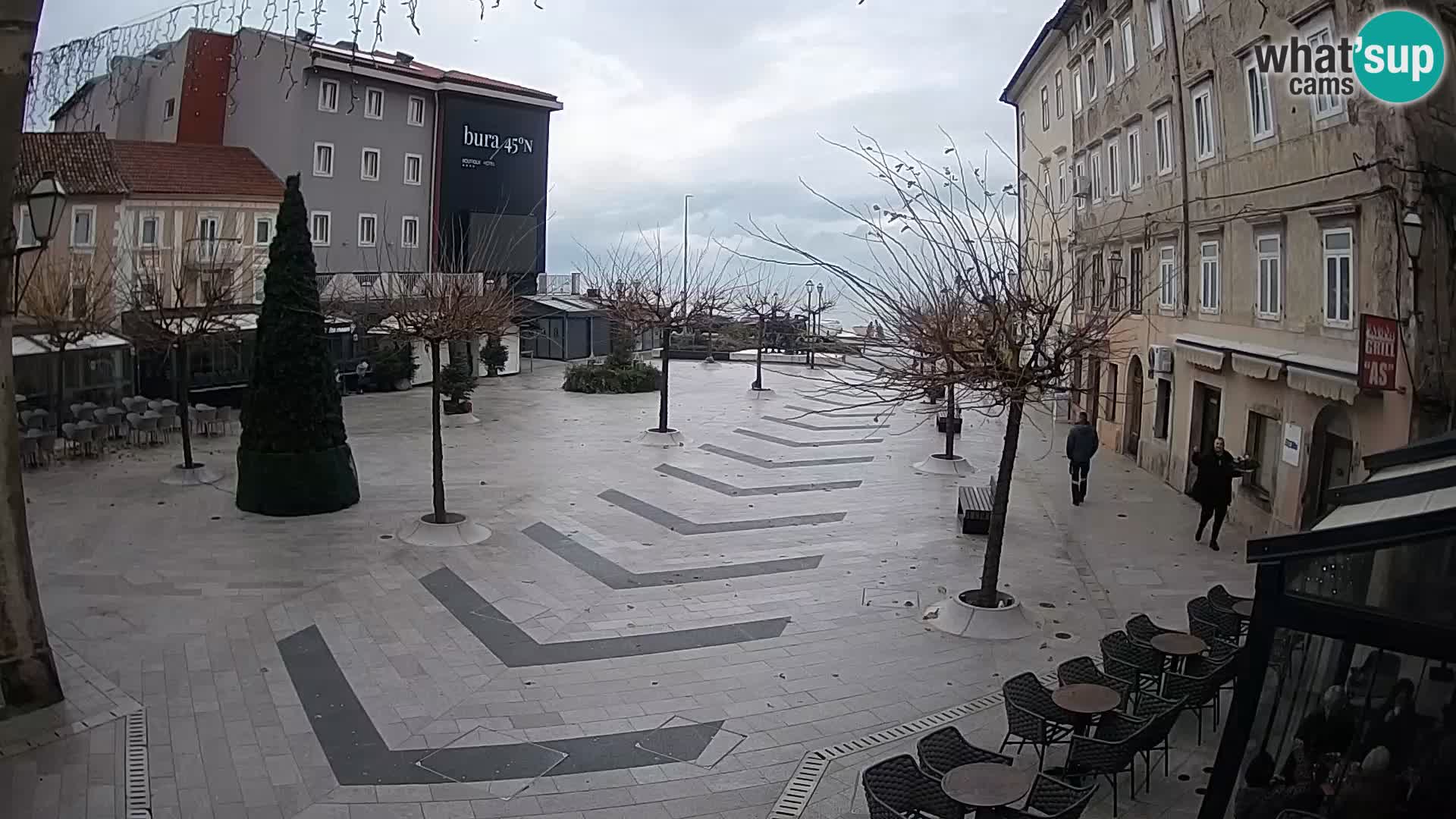 Center of Senj city – Pavlin square – Live Cam Dalmatia