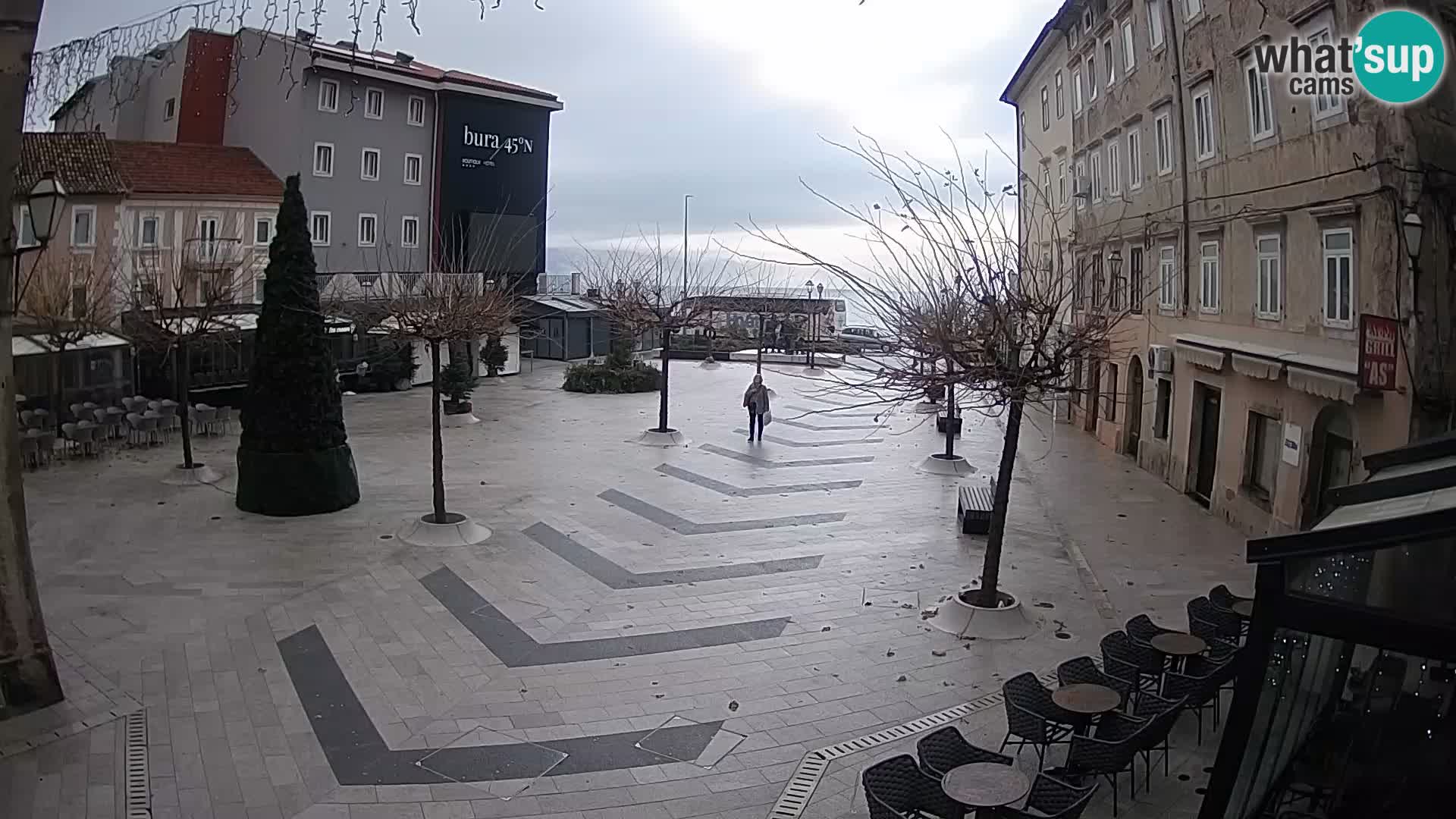 Centro della città di Senj – Piazza Pavlin – Live Cam Dalmazia