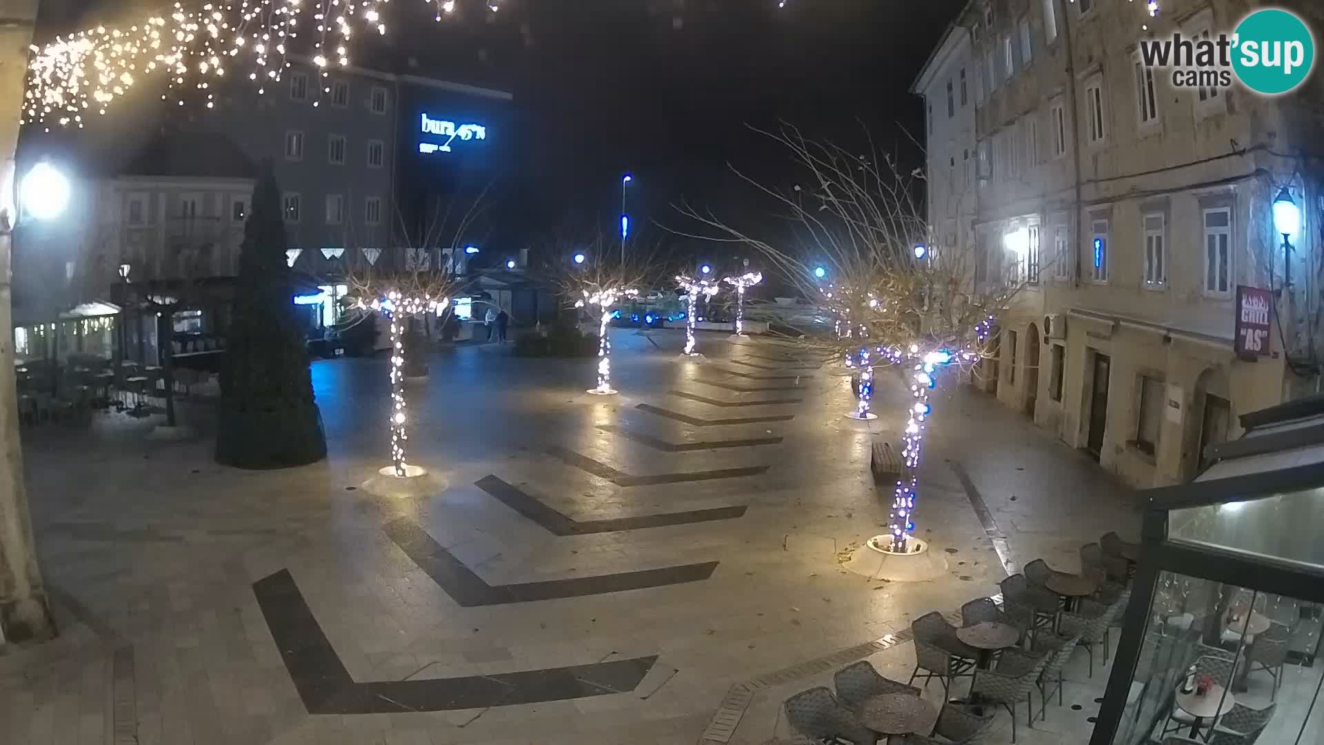 Centro della città di Senj – Piazza Pavlin – Live Cam Dalmazia