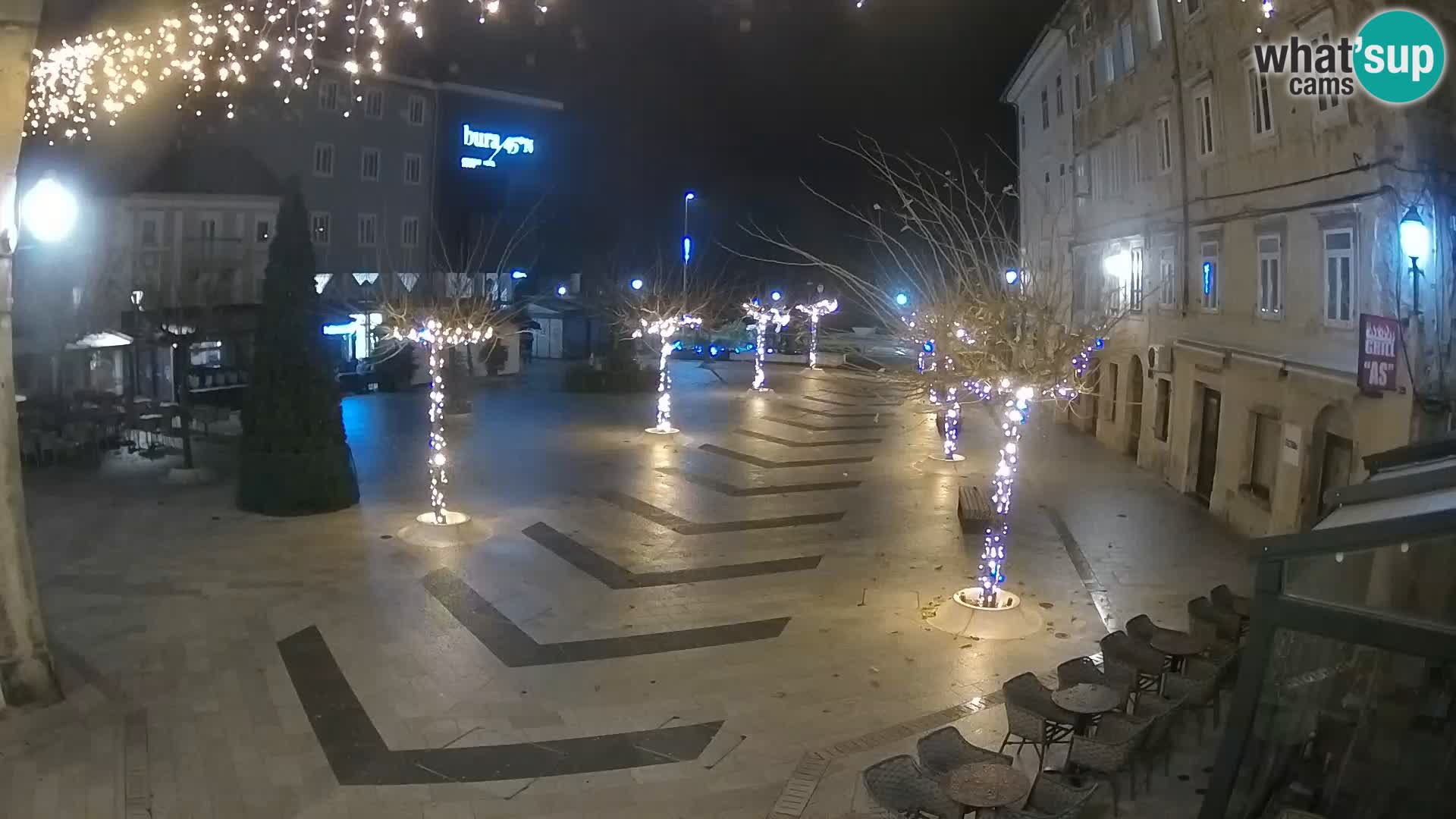 Center of Senj city – Pavlin square – Live Cam Dalmatia