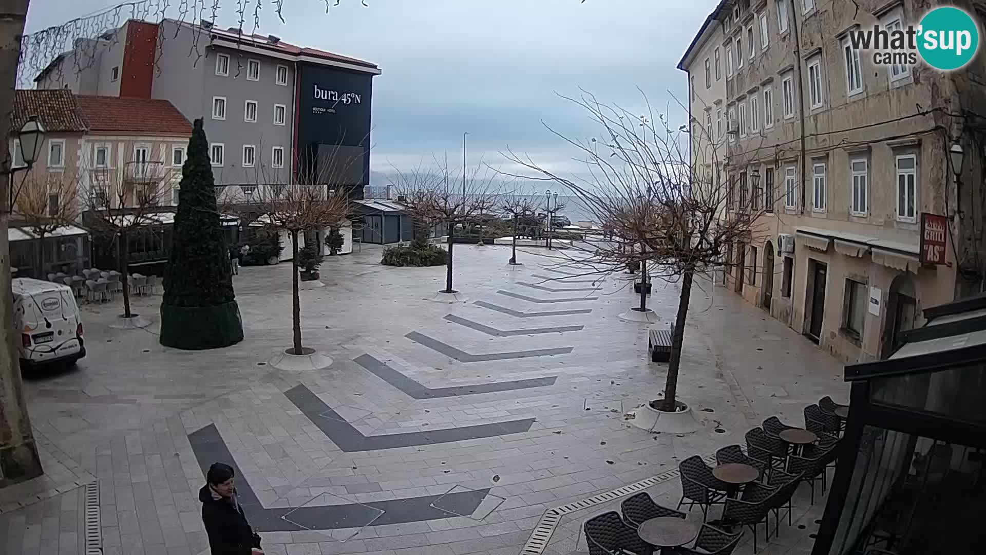 Centro della città di Senj – Piazza Pavlin – Live Cam Dalmazia