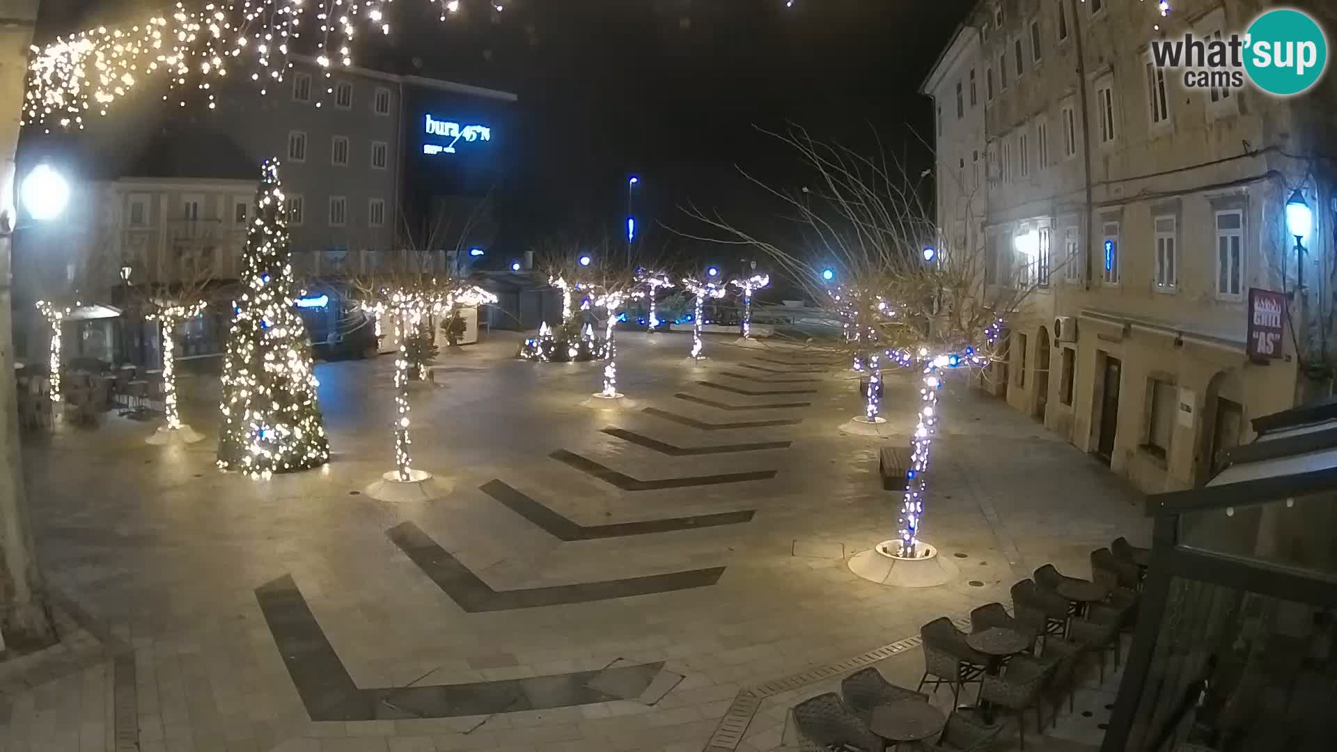 Centre de la ville de Senj – Place Pavlin – Live Cam Dalmatie