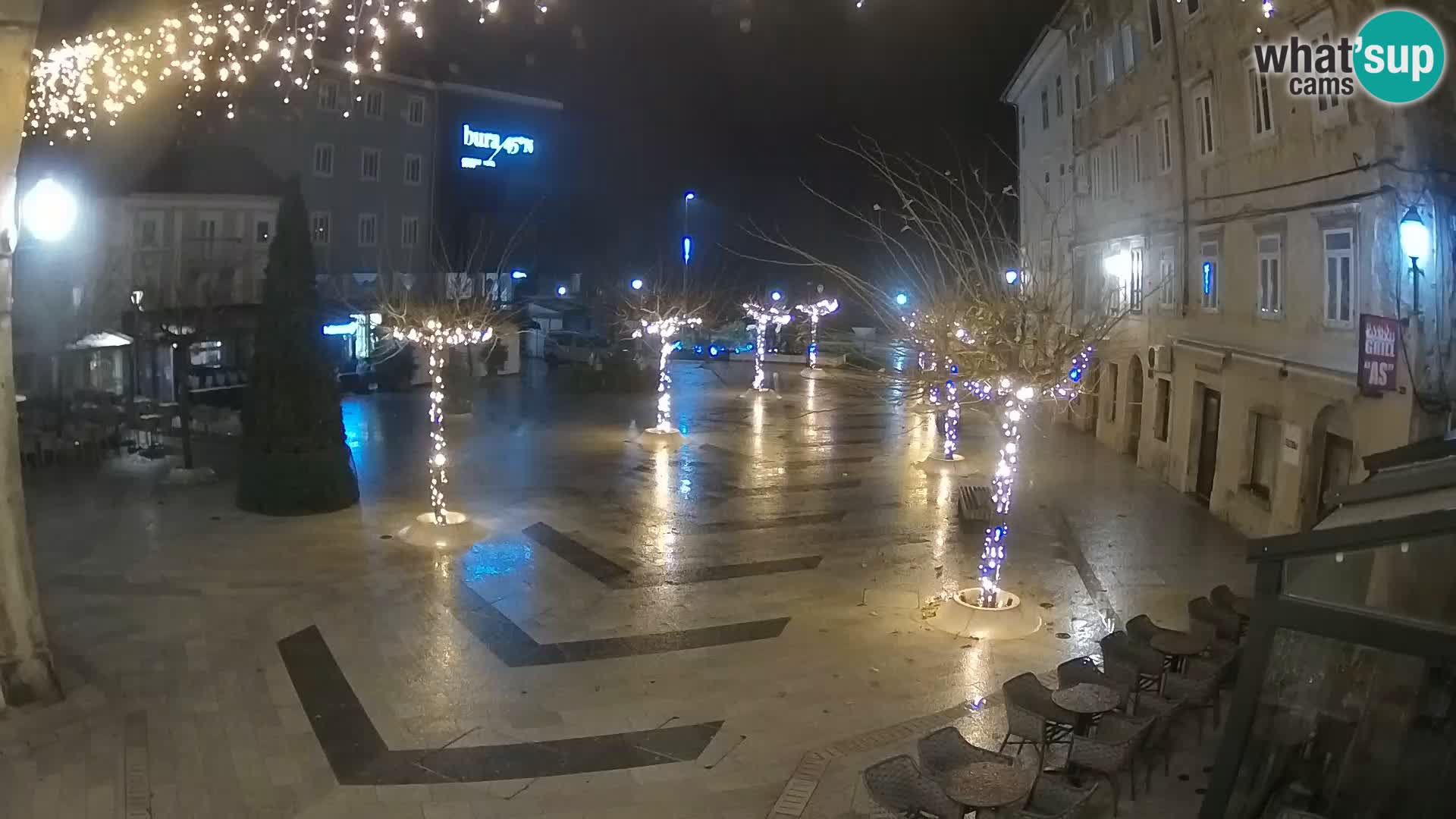 Center of Senj city – Pavlin square – Live Cam Dalmatia
