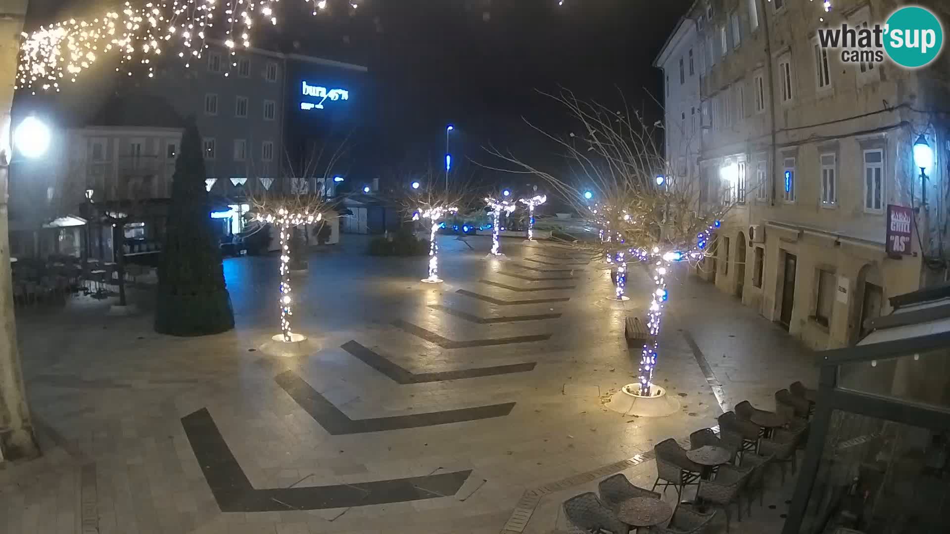 Center of Senj city – Pavlin square – Live Cam Dalmatia