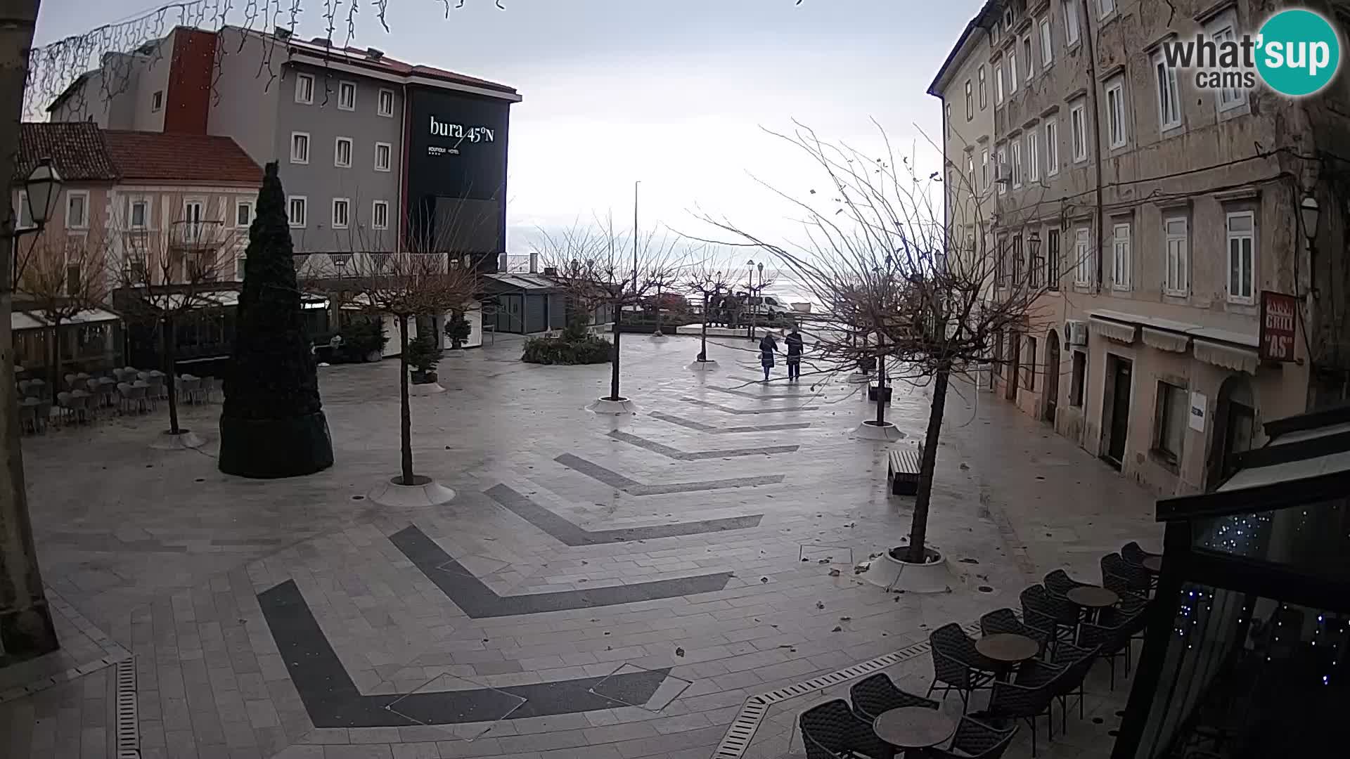 Center of Senj city – Pavlin square – Live Cam Dalmatia