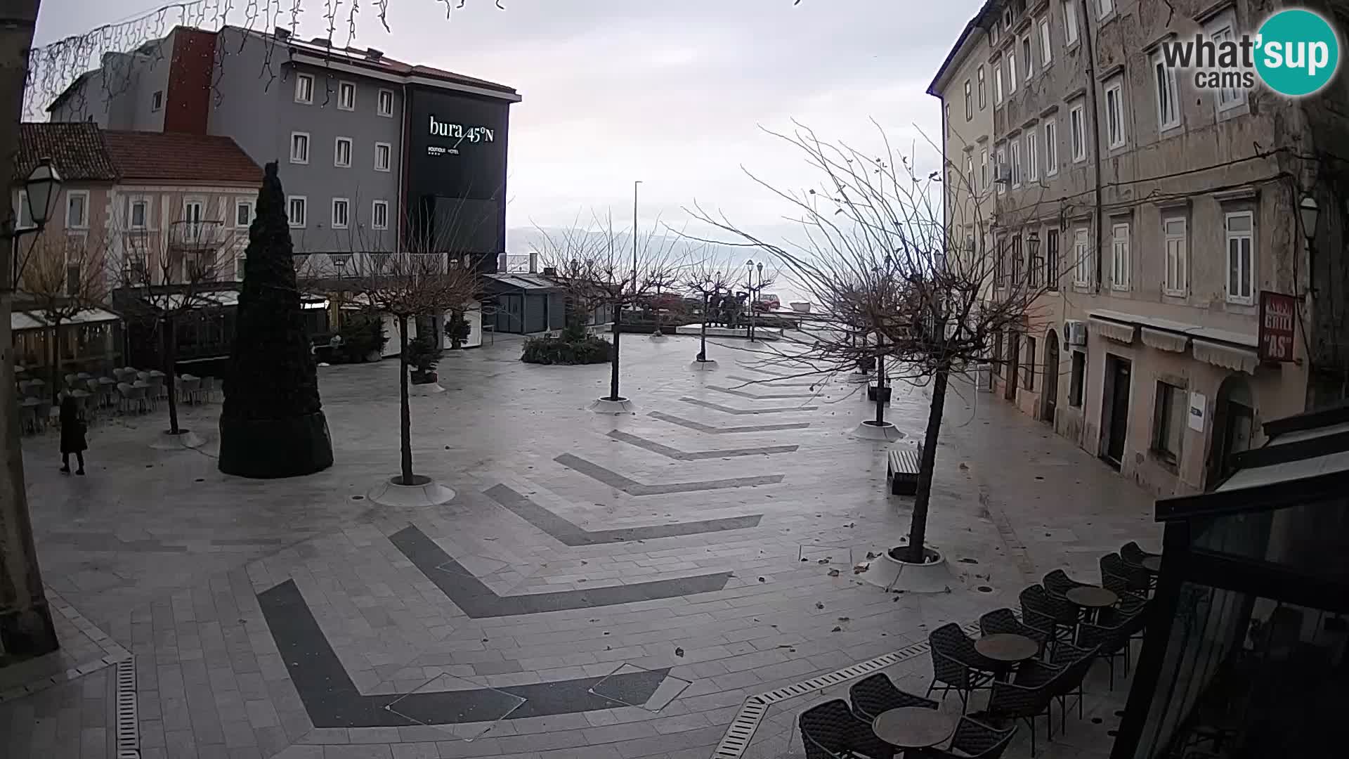 Centre de la ville de Senj – Place Pavlin – Live Cam Dalmatie
