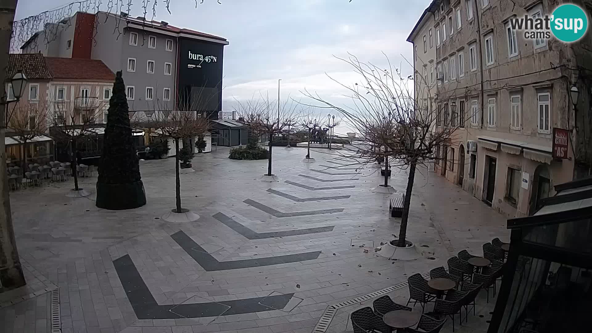 Center of Senj city – Pavlin square – Live Cam Dalmatia