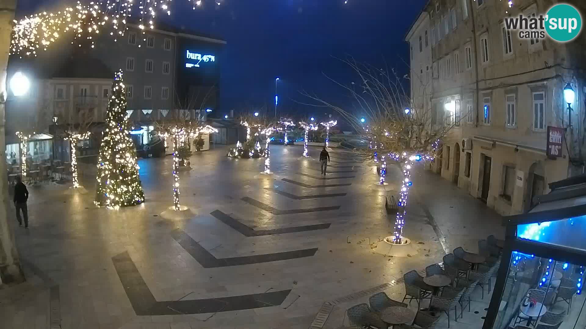 Center of Senj city – Pavlin square – Live Cam Dalmatia