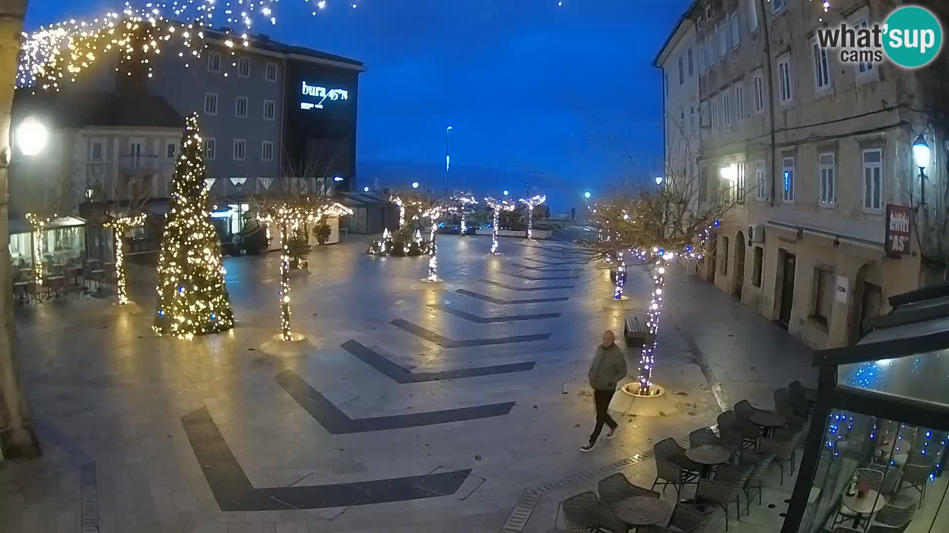 Centre de la ville de Senj – Place Pavlin – Live Cam Dalmatie