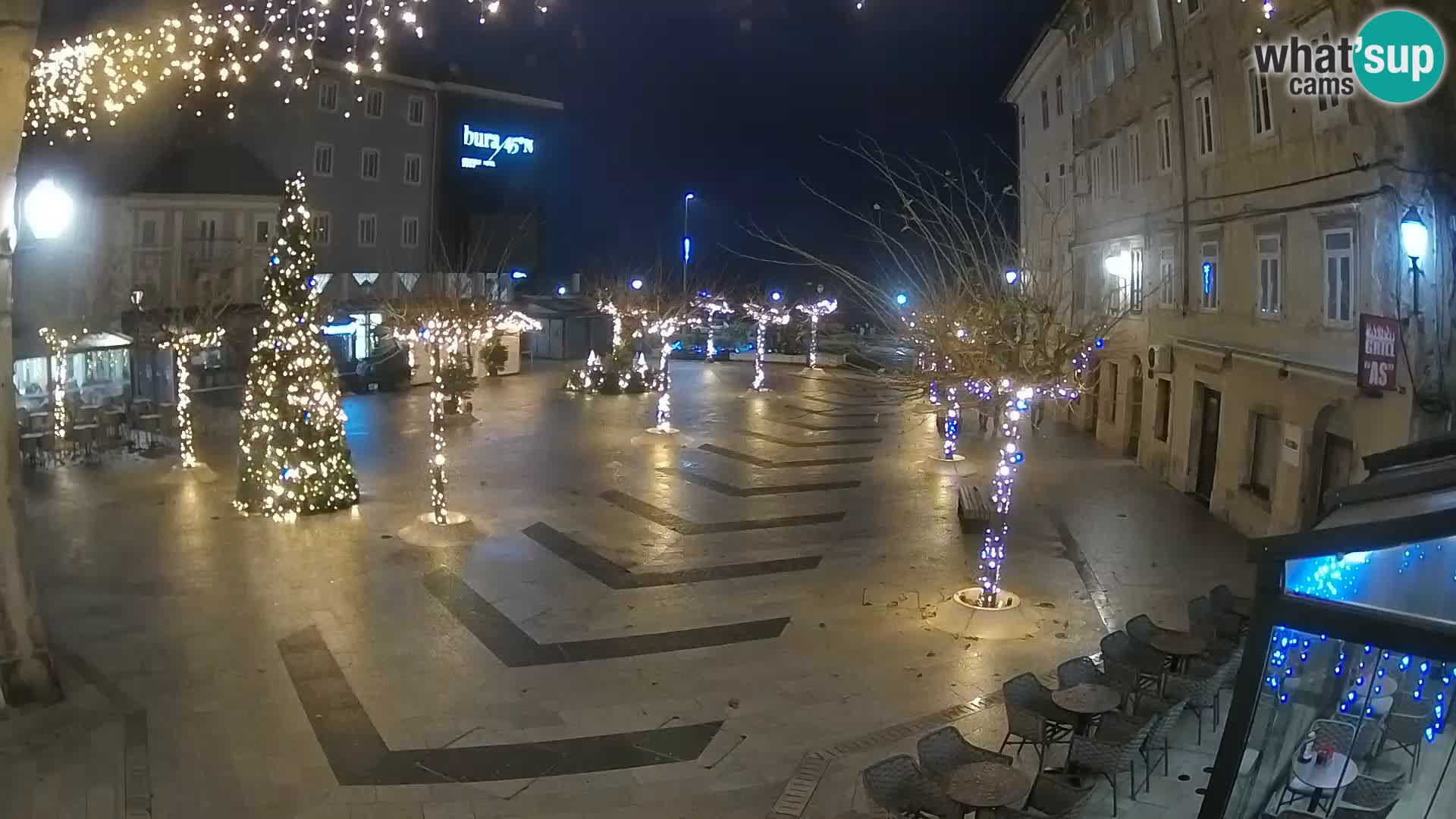 Centro della città di Senj – Piazza Pavlin – Live Cam Dalmazia