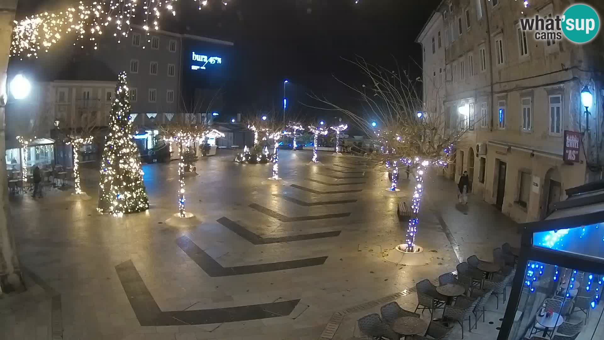 Centre de la ville de Senj – Place Pavlin – Live Cam Dalmatie