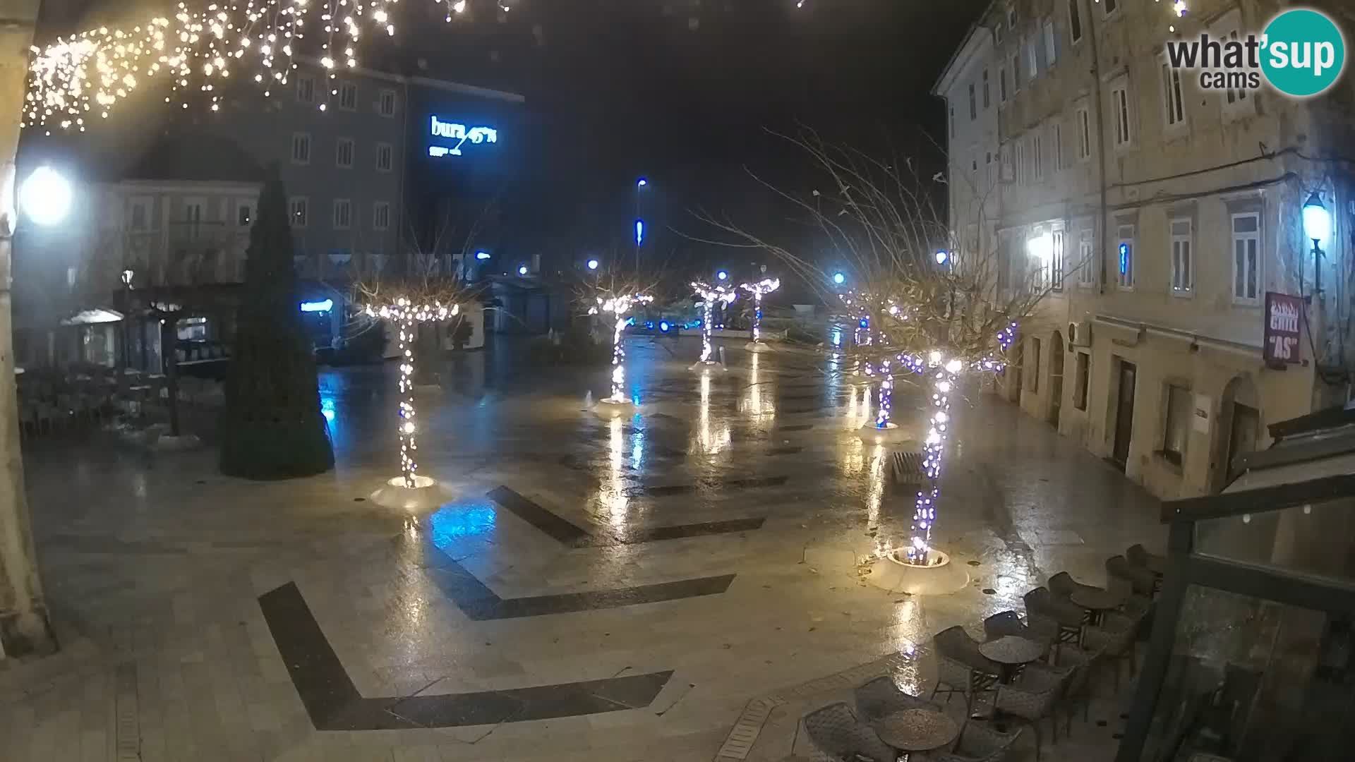 Center of Senj city – Pavlin square – Live Cam Dalmatia