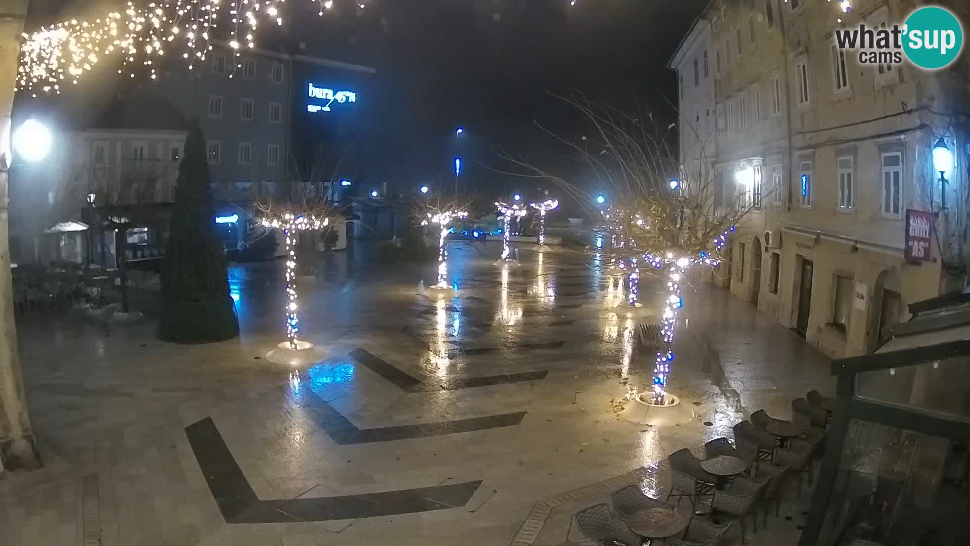 Center of Senj city – Pavlin square – Live Cam Dalmatia