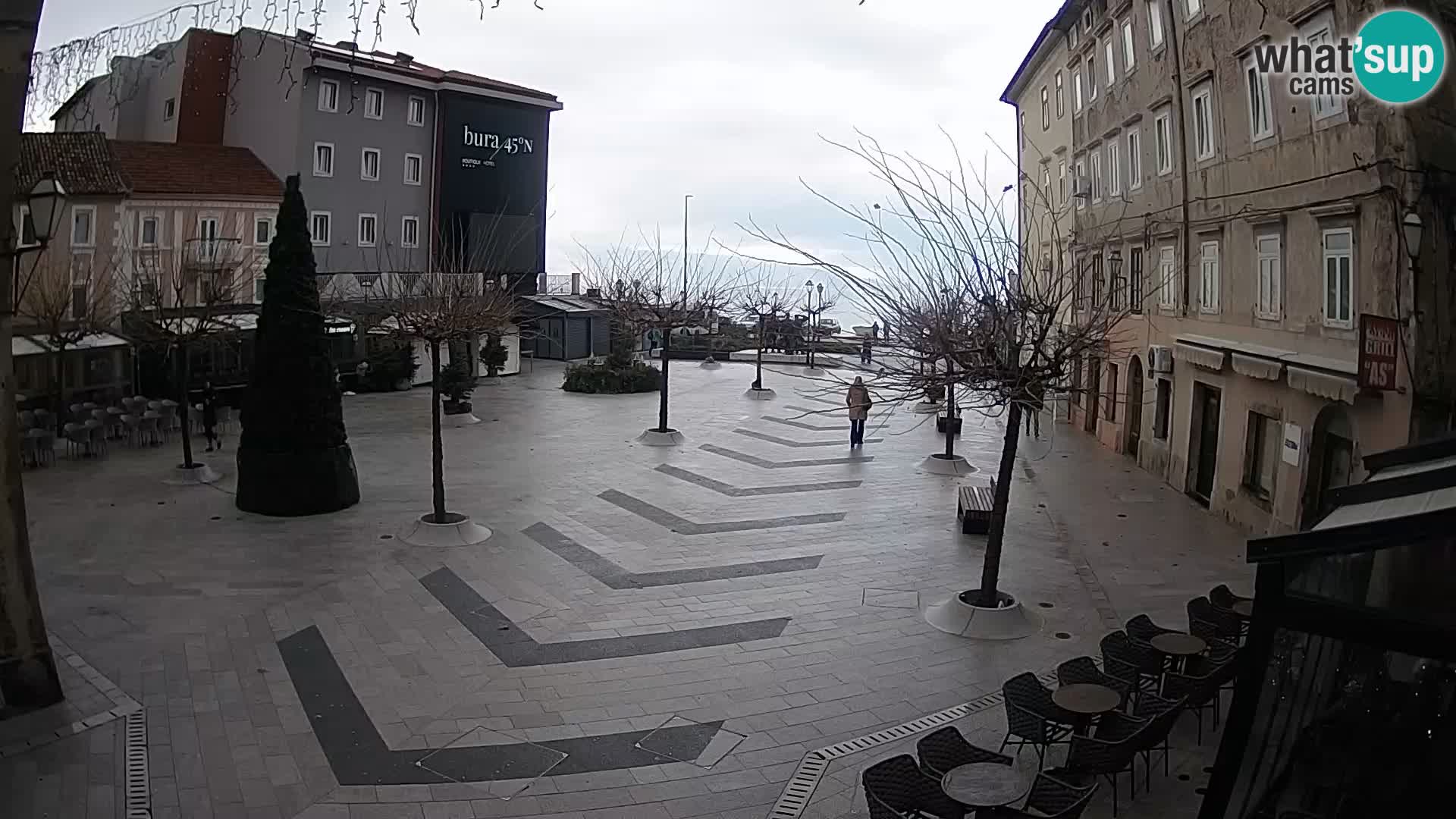 Centro della città di Senj – Piazza Pavlin – Live Cam Dalmazia