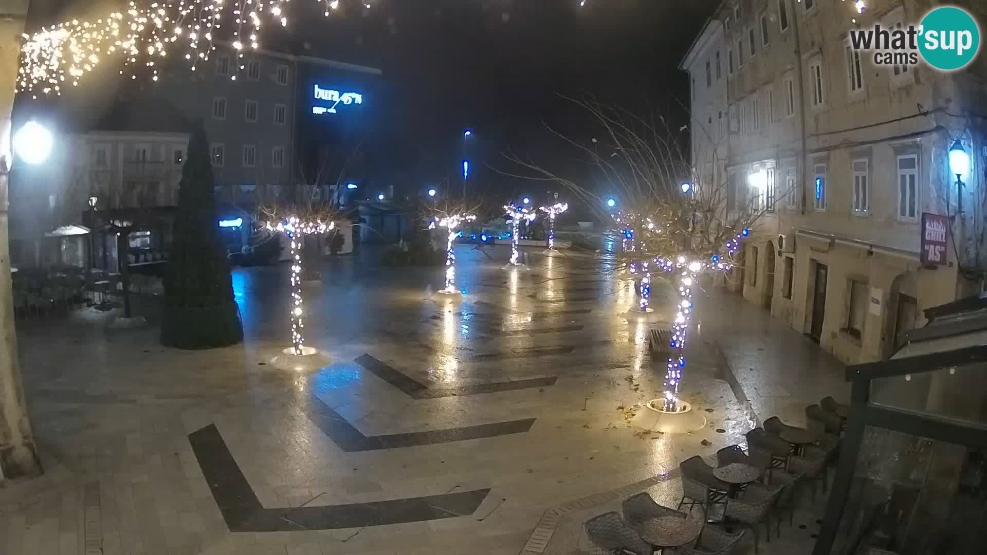 Center mesta Senj – Pavlinski trg – spletne kamere Dalmacija