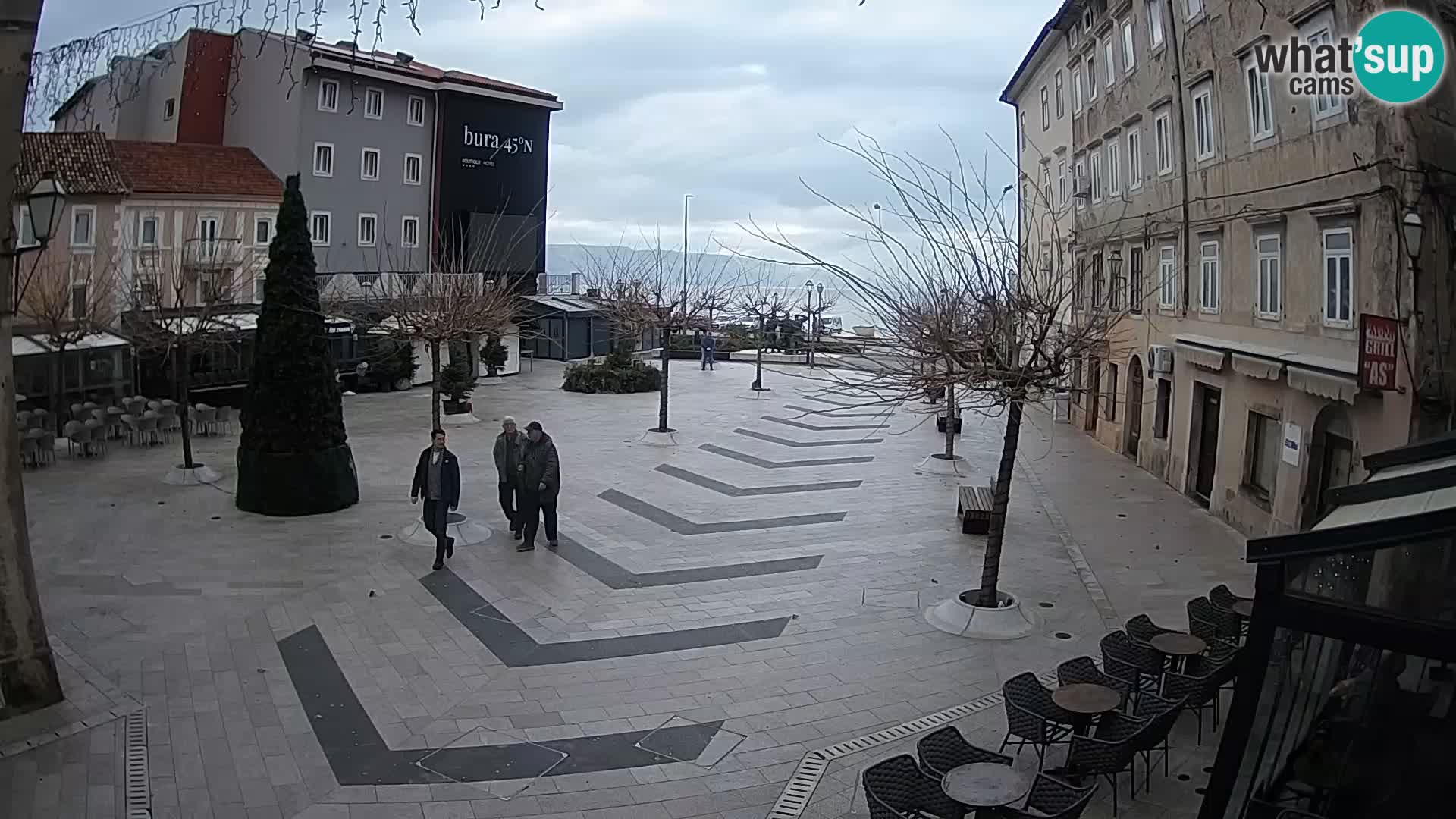 Centro della città di Senj – Piazza Pavlin – Live Cam Dalmazia