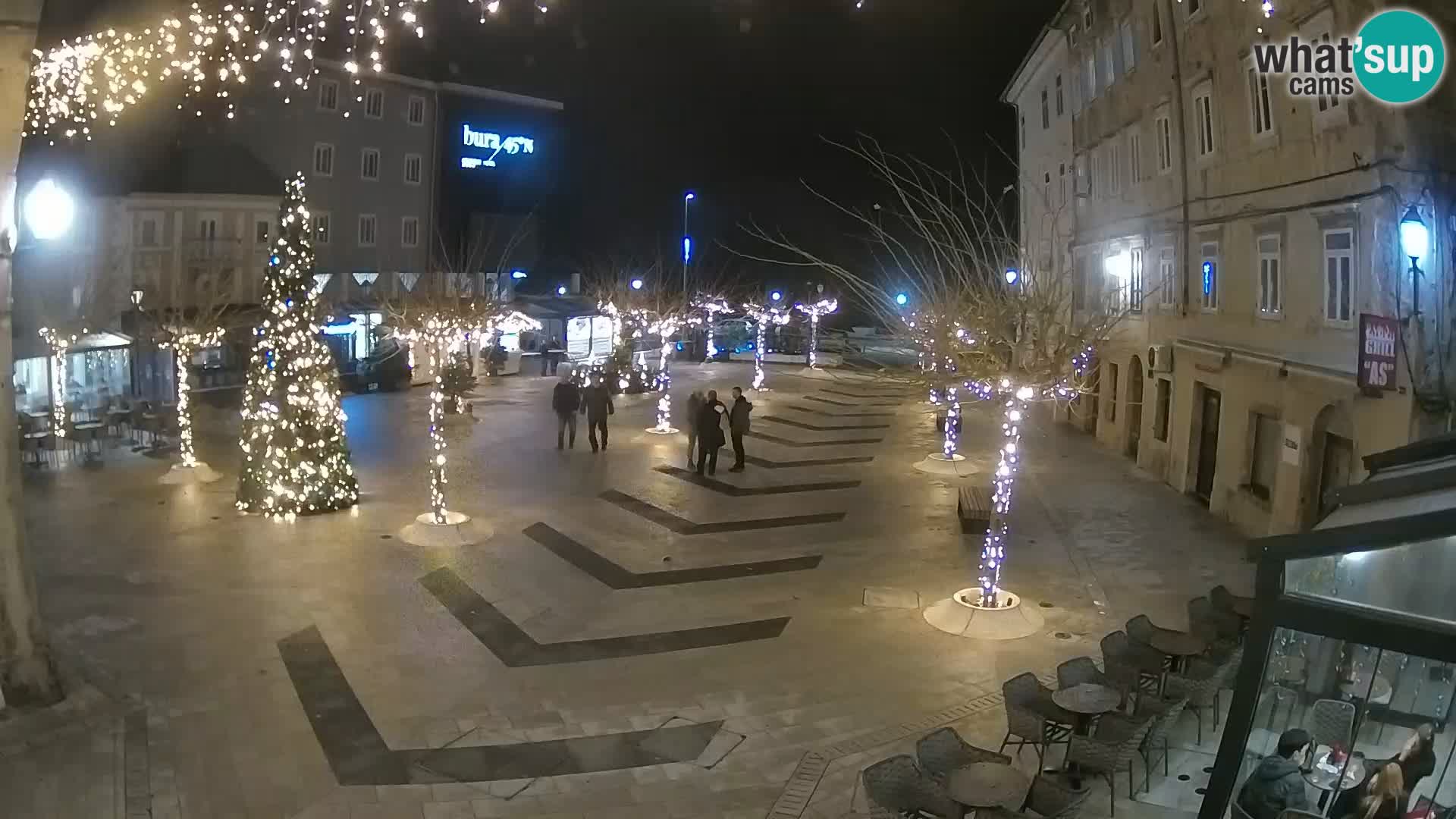 Centro della città di Senj – Piazza Pavlin – Live Cam Dalmazia
