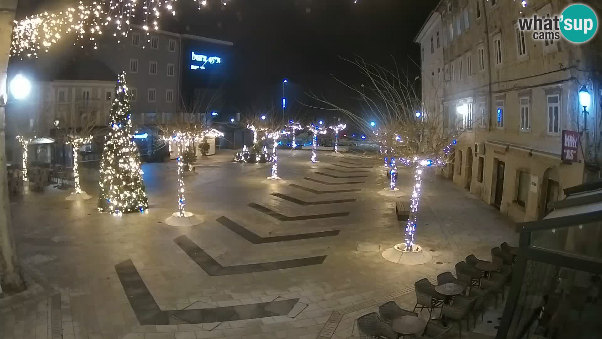 Centro della città di Senj – Piazza Pavlin – Live Cam Dalmazia
