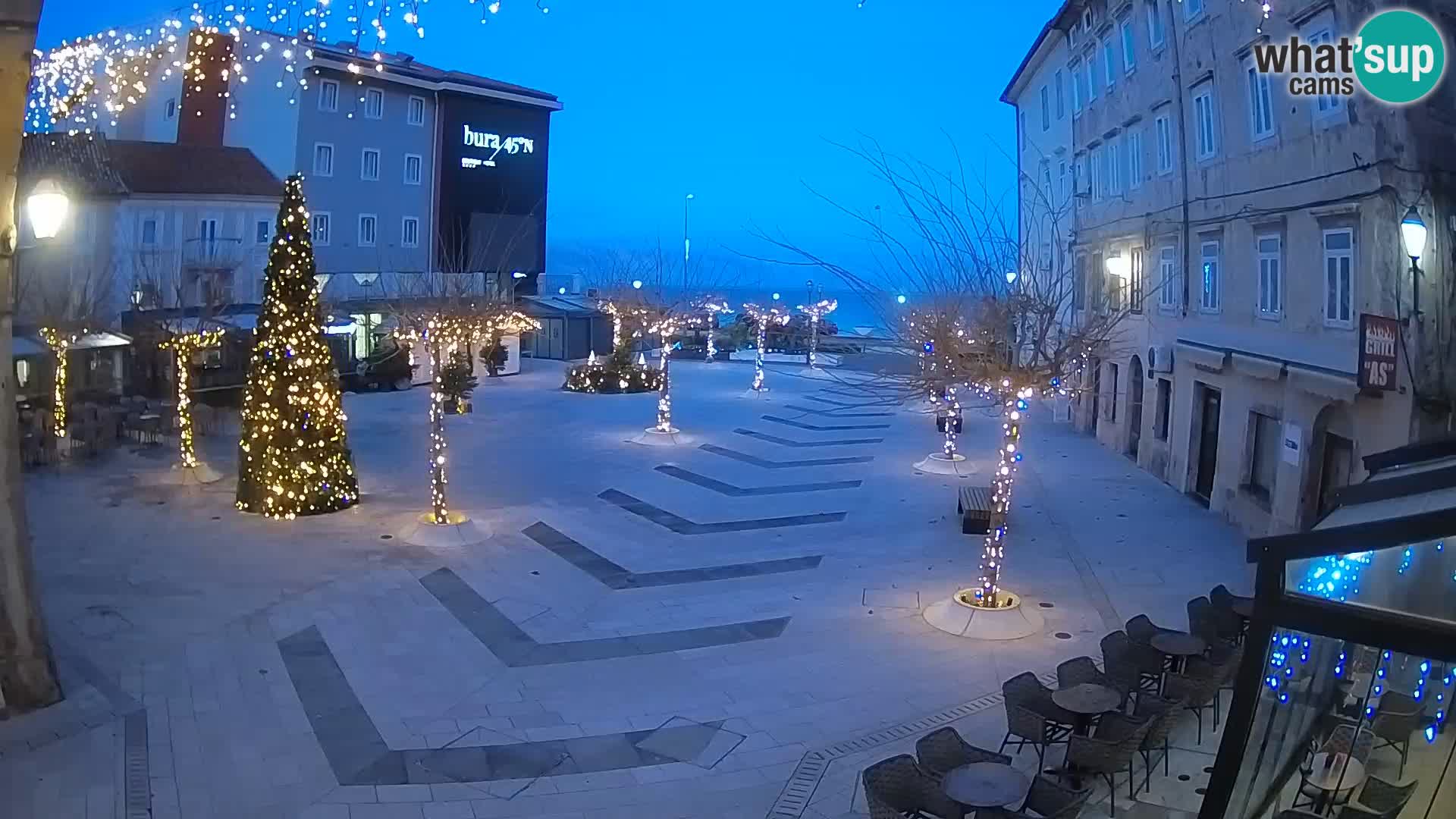 Centre de la ville de Senj – Place Pavlin – Live Cam Dalmatie