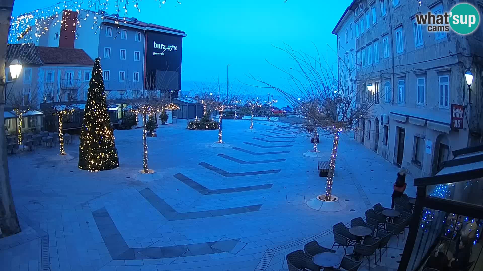 Centre de la ville de Senj – Place Pavlin – Live Cam Dalmatie