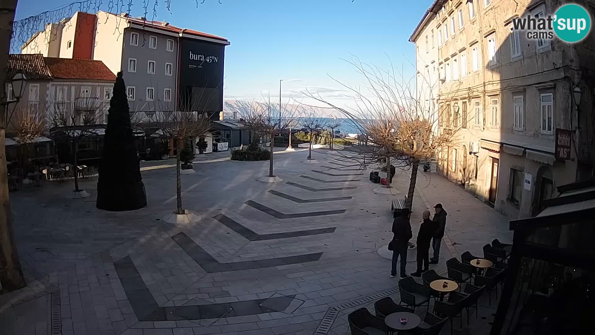 Centre de la ville de Senj – Place Pavlin – Live Cam Dalmatie