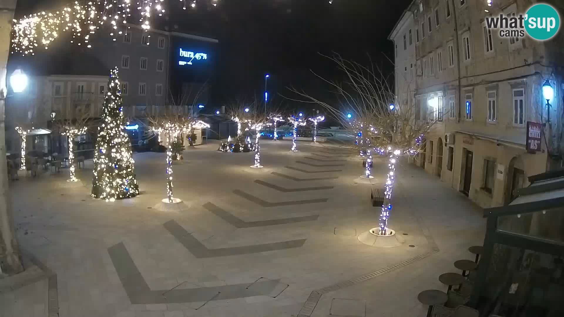 Centre de la ville de Senj – Place Pavlin – Live Cam Dalmatie