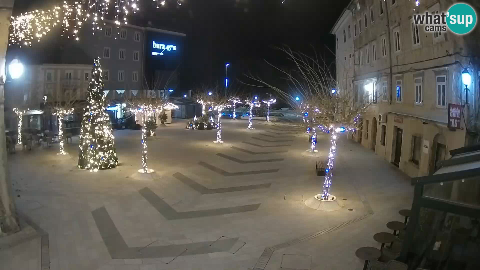 Centre de la ville de Senj – Place Pavlin – Live Cam Dalmatie