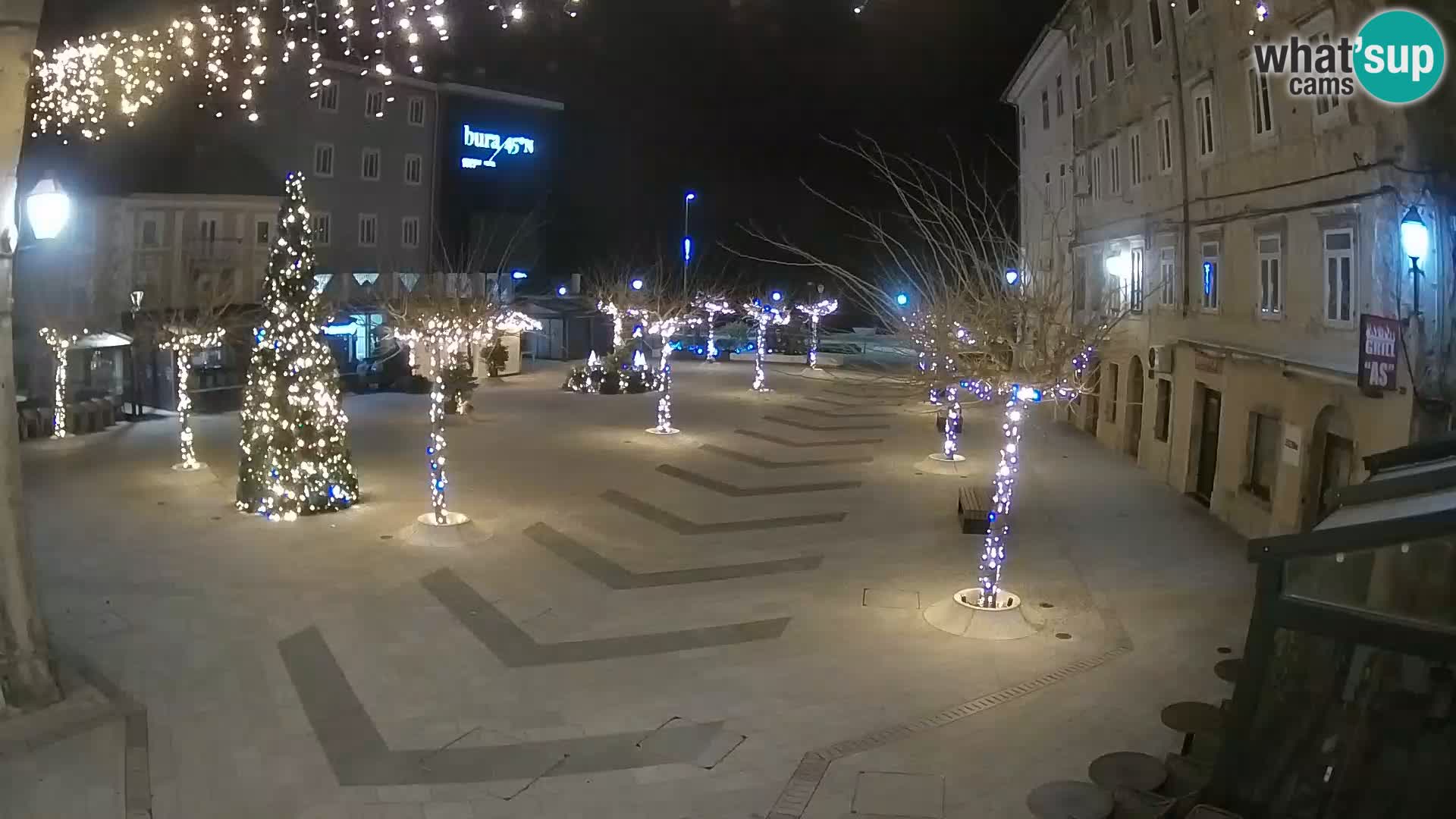 Centro della città di Senj – Piazza Pavlin – Live Cam Dalmazia