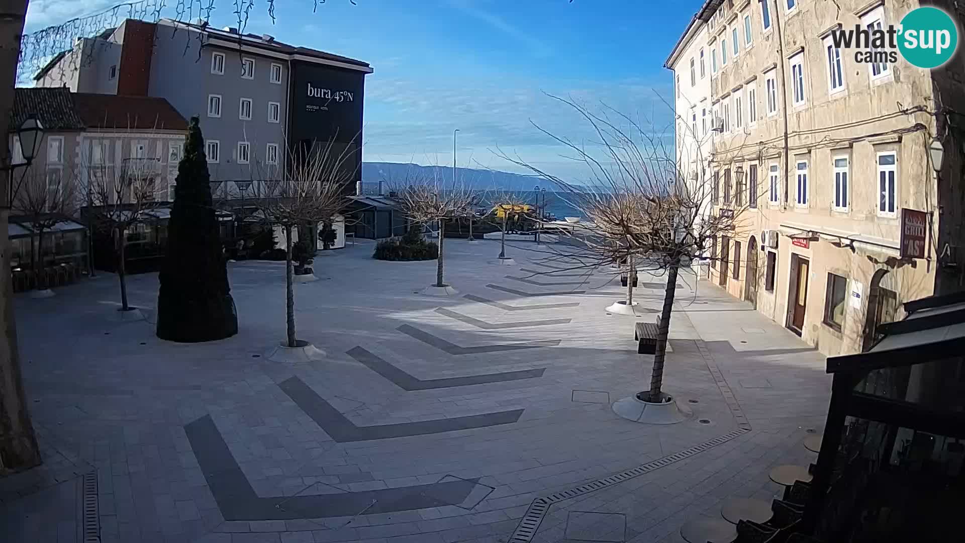 Center of Senj city – Pavlin square – Live Cam Dalmatia