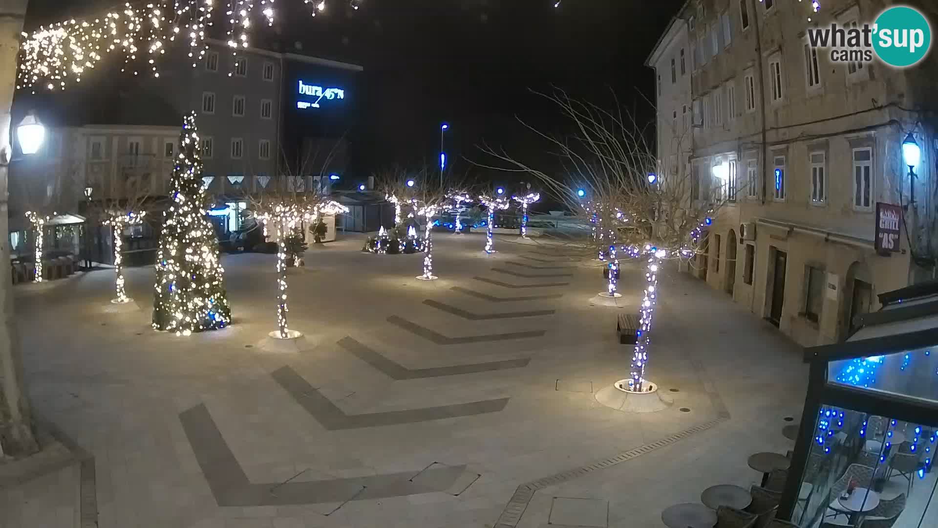 Center of Senj city – Pavlin square – Live Cam Dalmatia