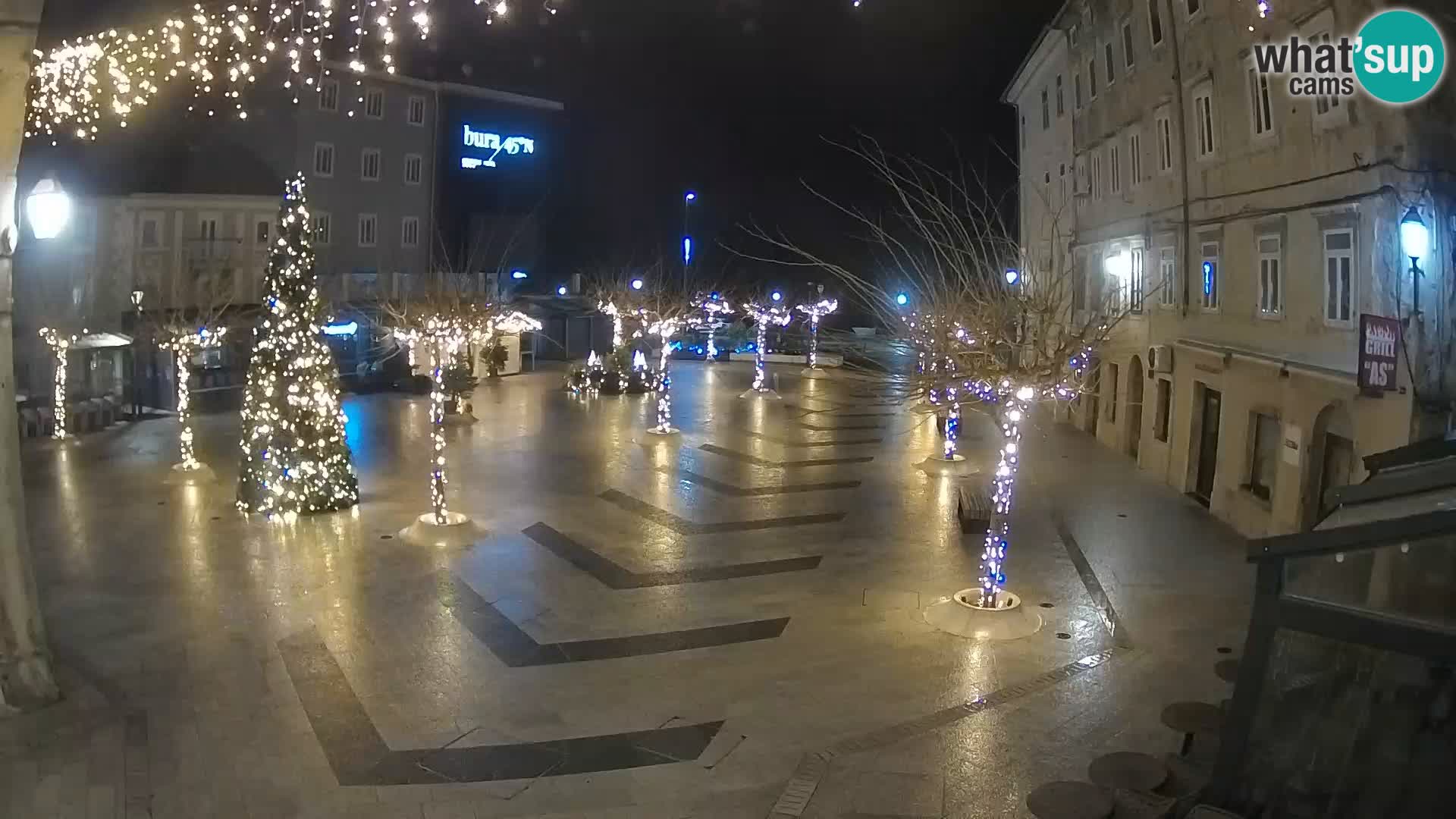 Centro della città di Senj – Piazza Pavlin – Live Cam Dalmazia