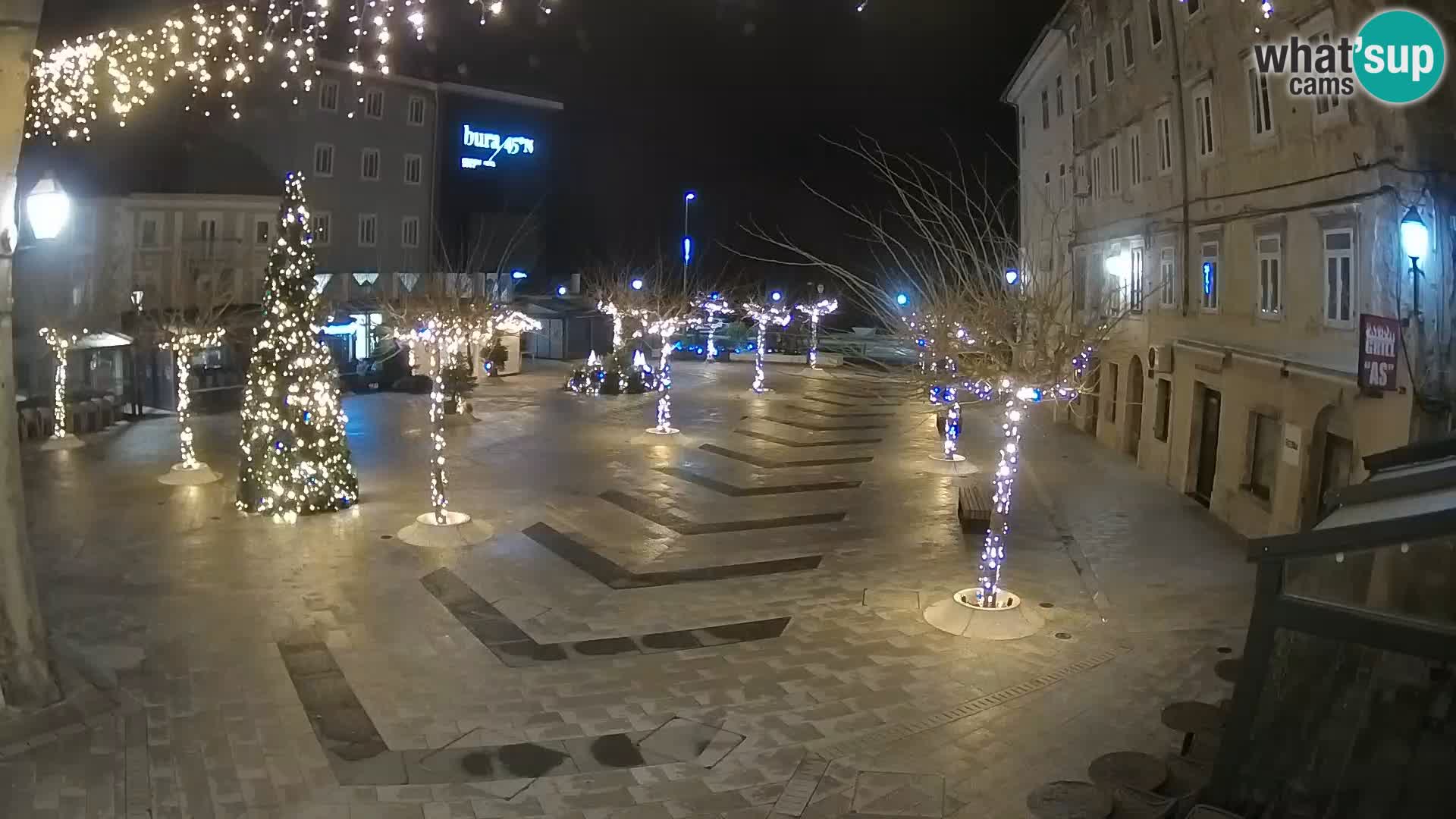 Centro della città di Senj – Piazza Pavlin – Live Cam Dalmazia