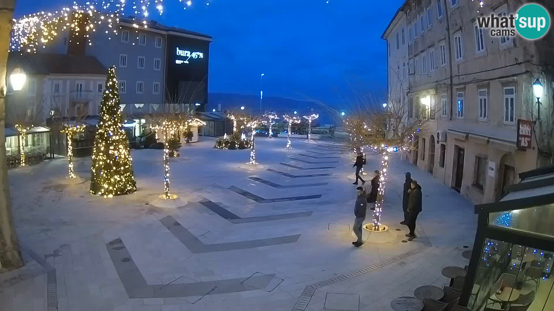 Centro della città di Senj – Piazza Pavlin – Live Cam Dalmazia