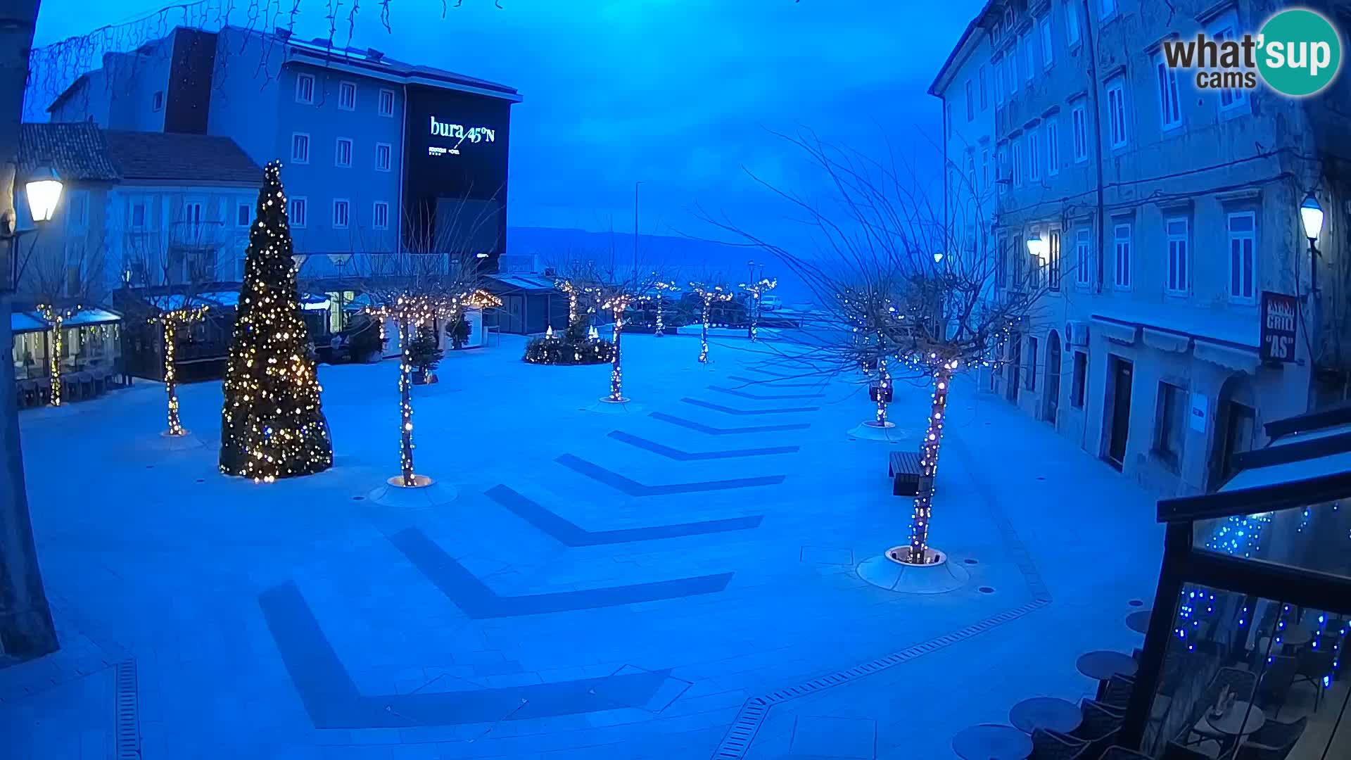 Centro della città di Senj – Piazza Pavlin – Live Cam Dalmazia