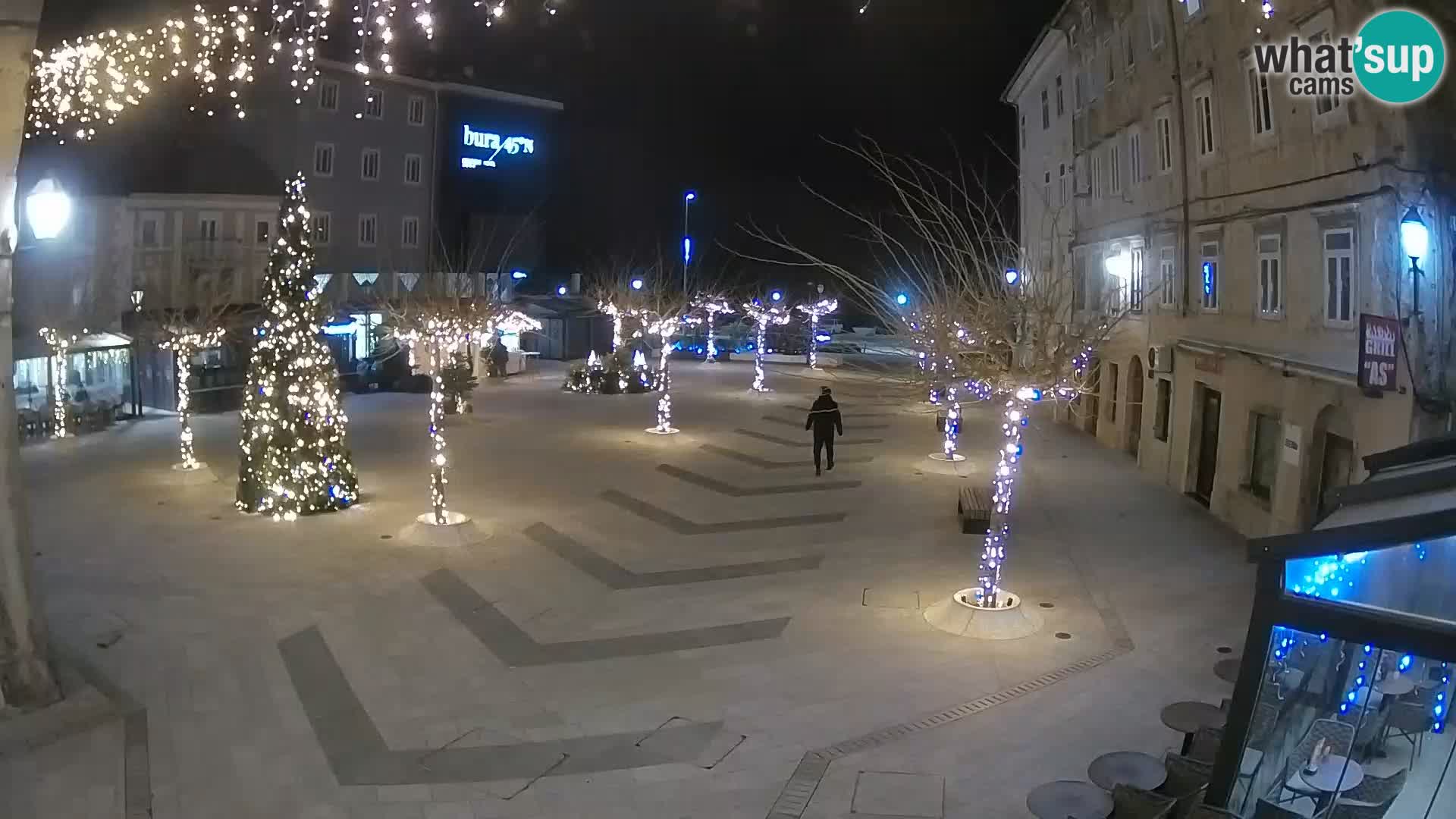 Centro della città di Senj – Piazza Pavlin – Live Cam Dalmazia