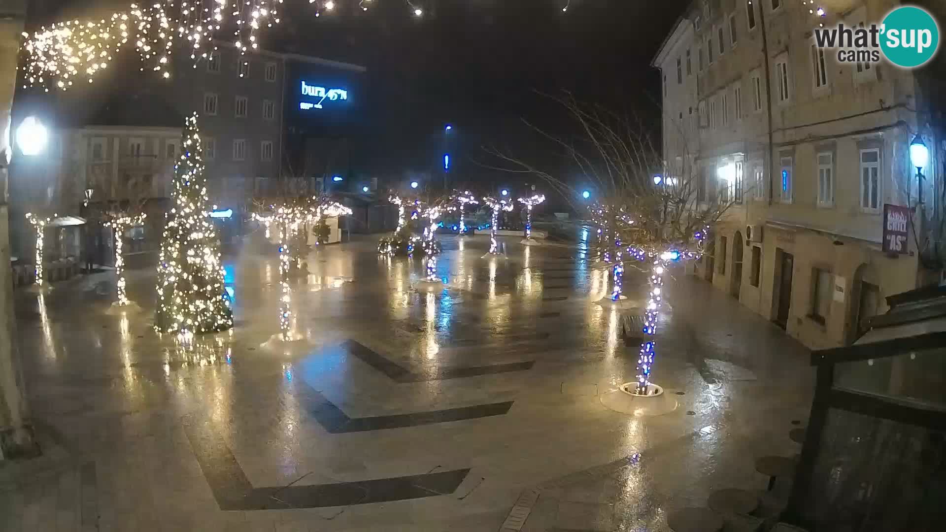 Center of Senj city – Pavlin square – Live Cam Dalmatia