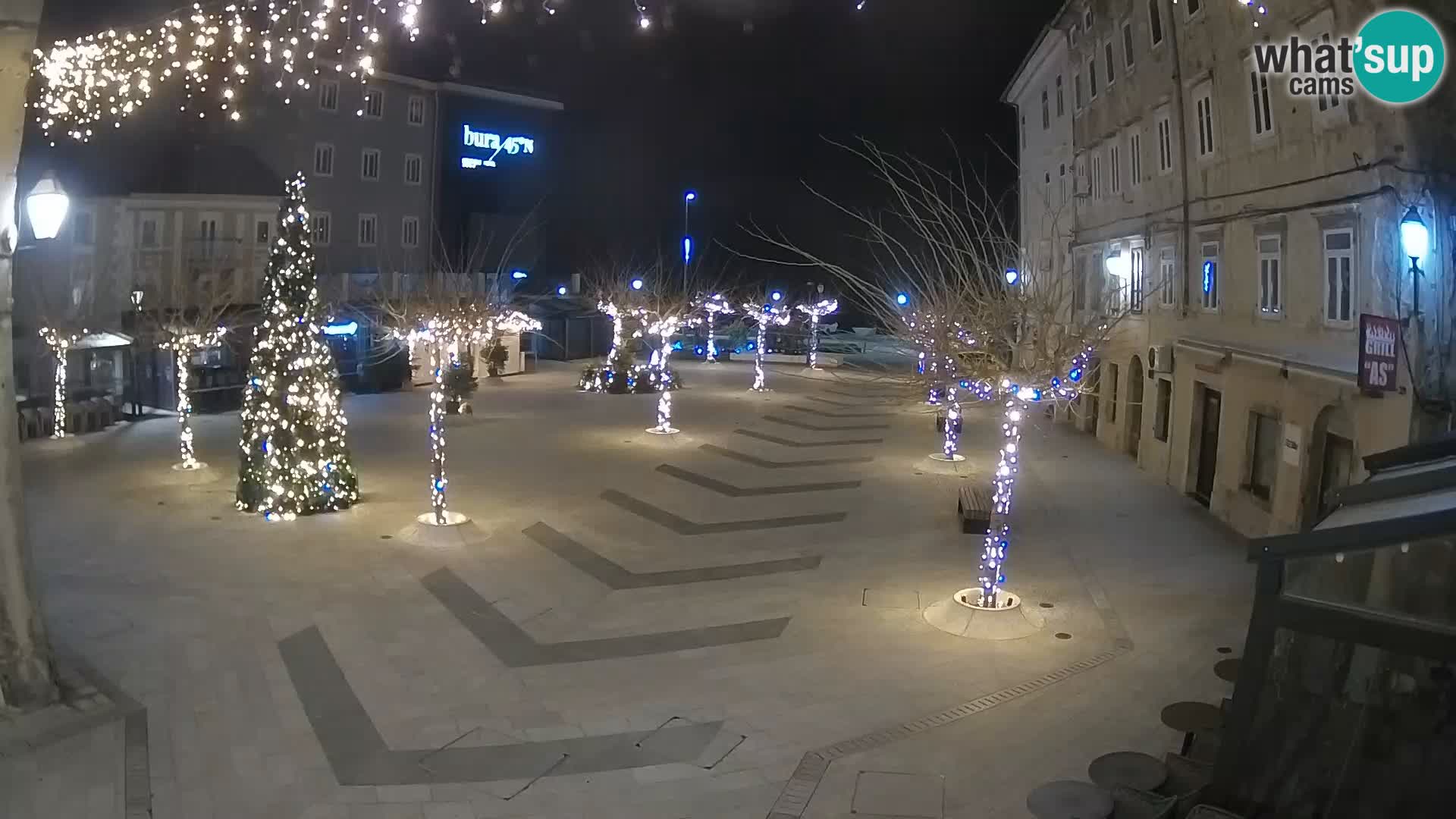 Center of Senj city – Pavlin square – Live Cam Dalmatia