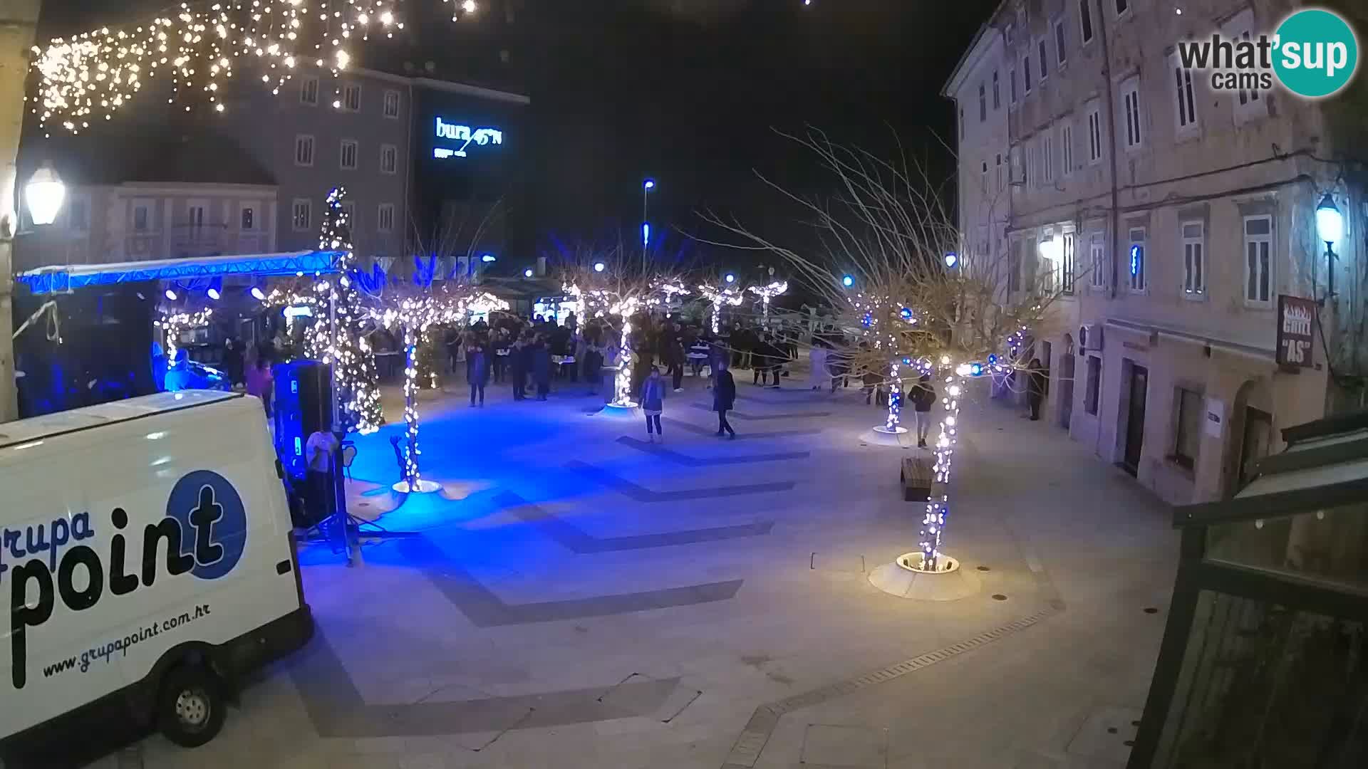 Center of Senj city – Pavlin square – Live Cam Dalmatia