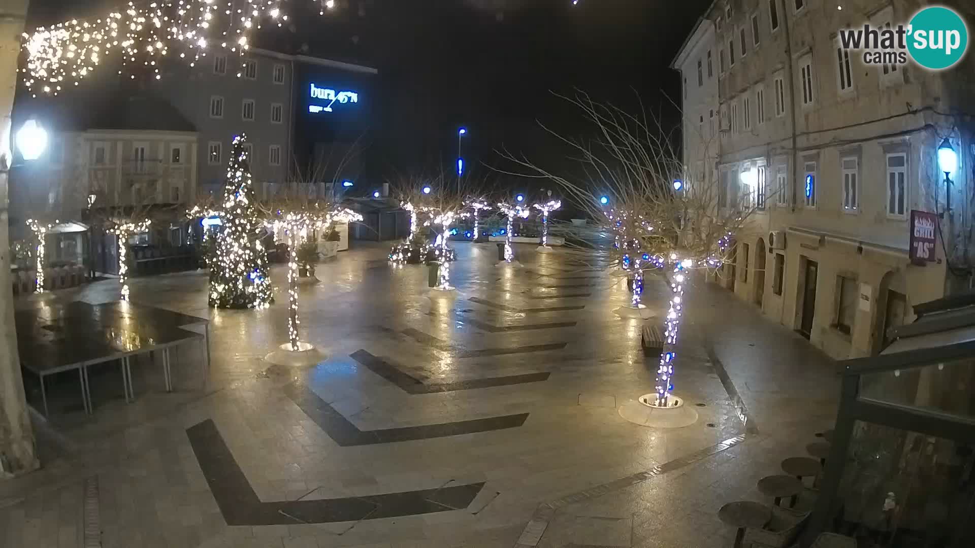 Center of Senj city – Pavlin square – Live Cam Dalmatia