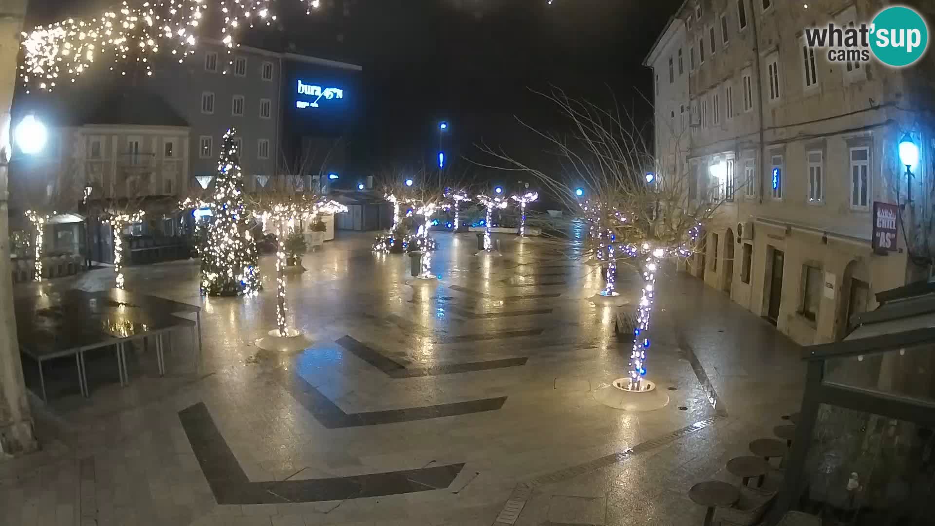 Center of Senj city – Pavlin square – Live Cam Dalmatia