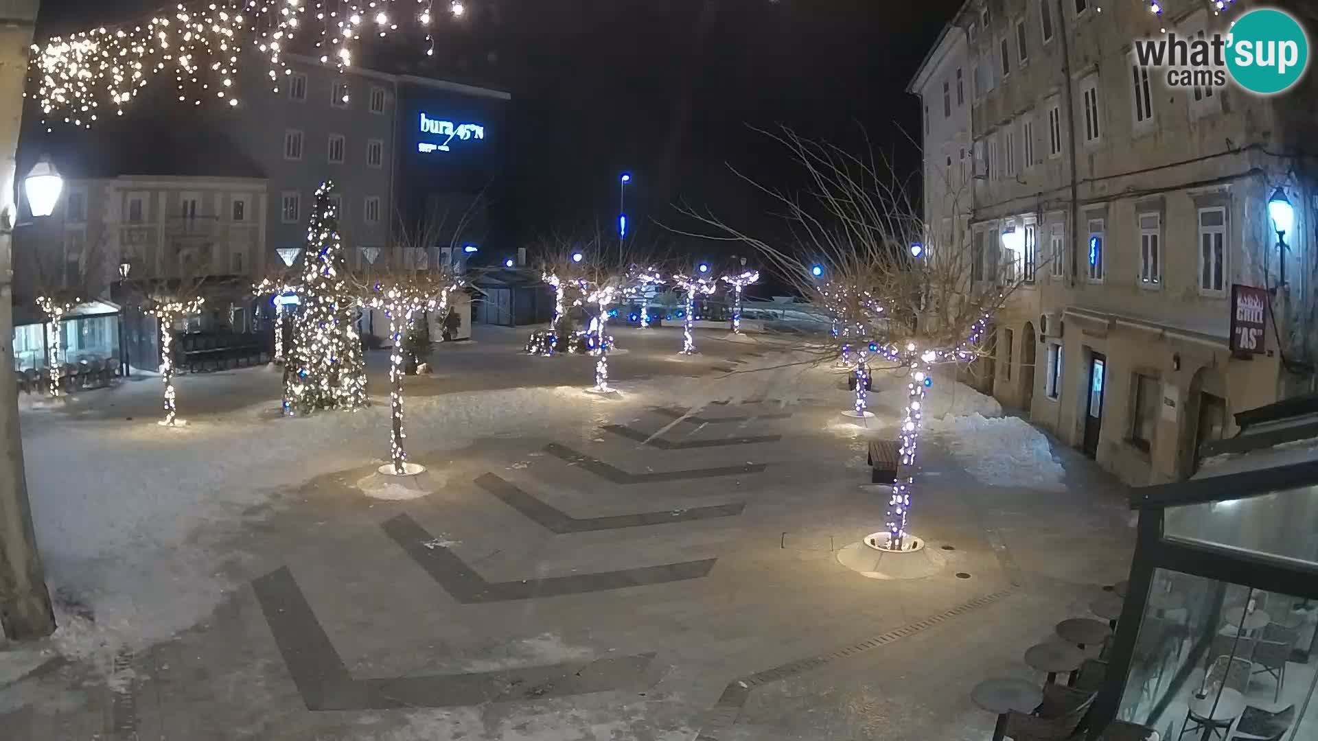 Center of Senj city – Pavlin square – Live Cam Dalmatia
