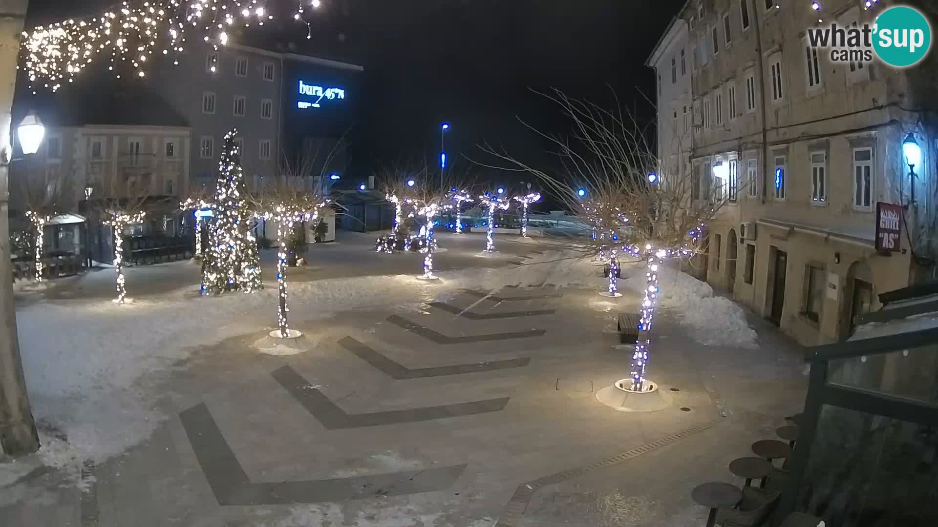 Centre de la ville de Senj – Place Pavlin – Live Cam Dalmatie