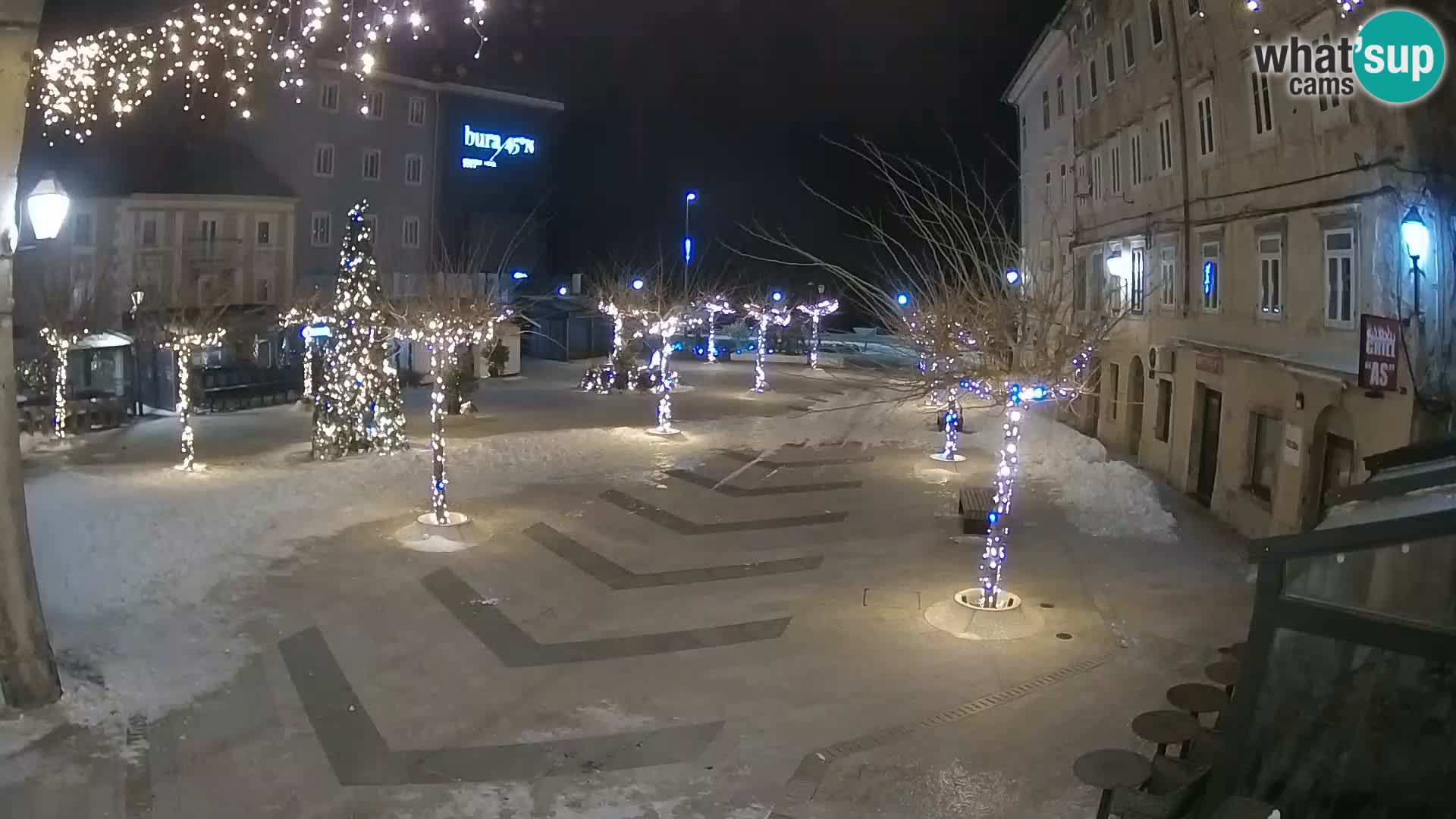 Centre de la ville de Senj – Place Pavlin – Live Cam Dalmatie