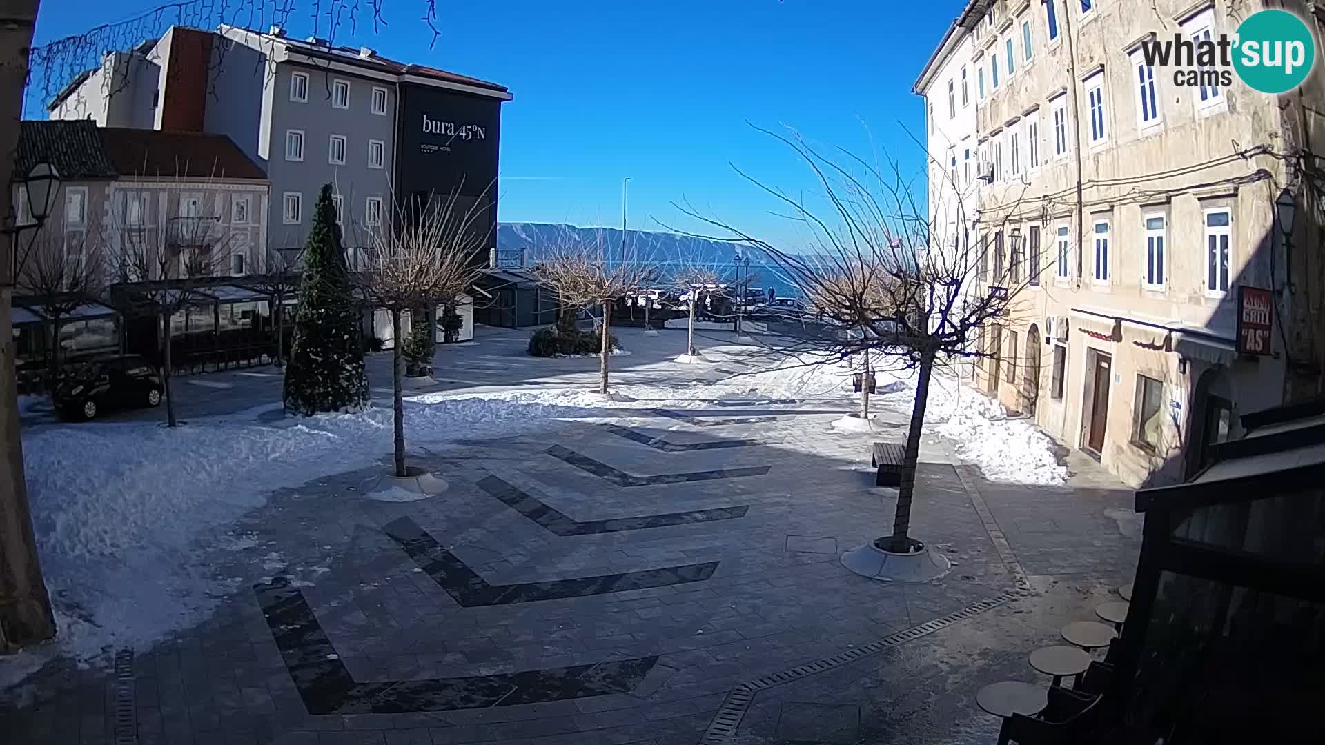 Centro della città di Senj – Piazza Pavlin – Live Cam Dalmazia