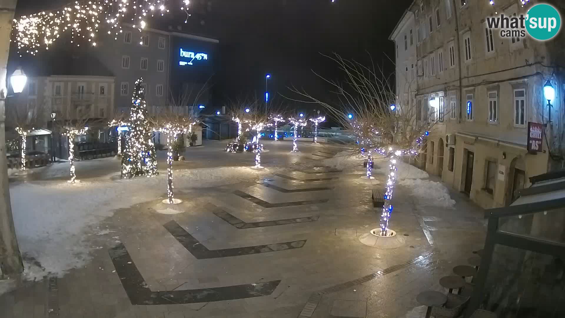 Center of Senj city – Pavlin square – Live Cam Dalmatia