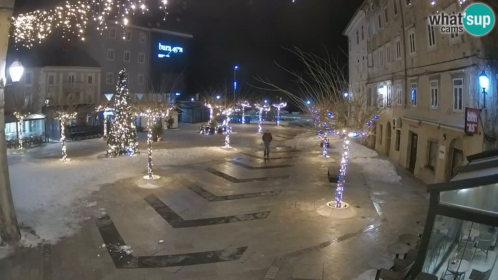 Center of Senj city – Pavlin square – Live Cam Dalmatia