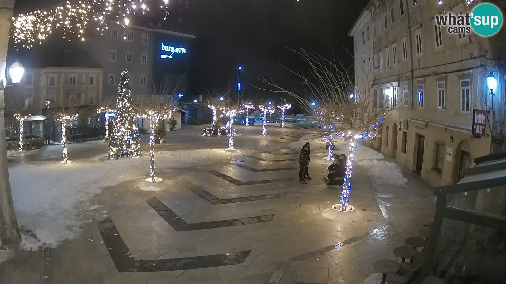 Centro de la ciudad de Senj – plaza Pavlin – Live Cam Dalmacia