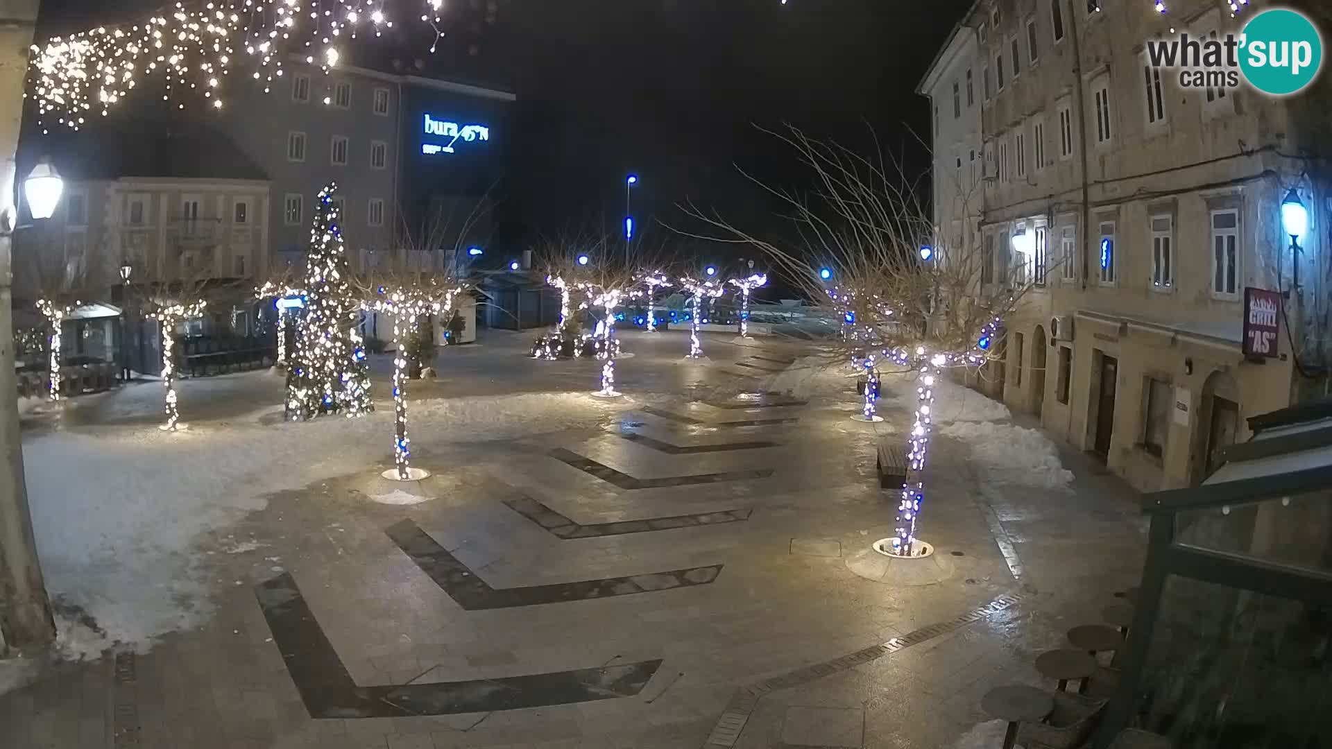 Centro della città di Senj – Piazza Pavlin – Live Cam Dalmazia