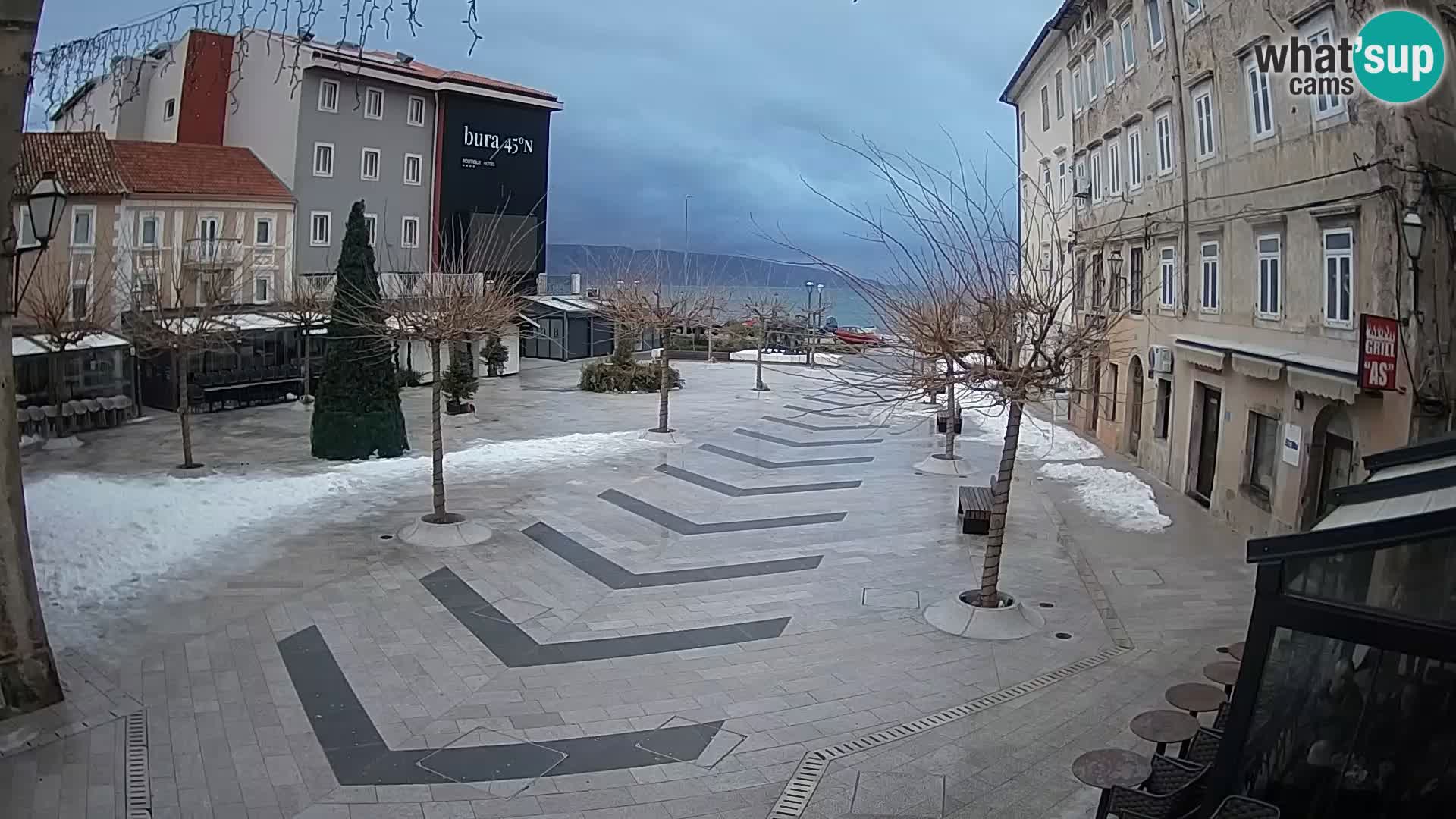 Center of Senj city – Pavlin square – Live Cam Dalmatia